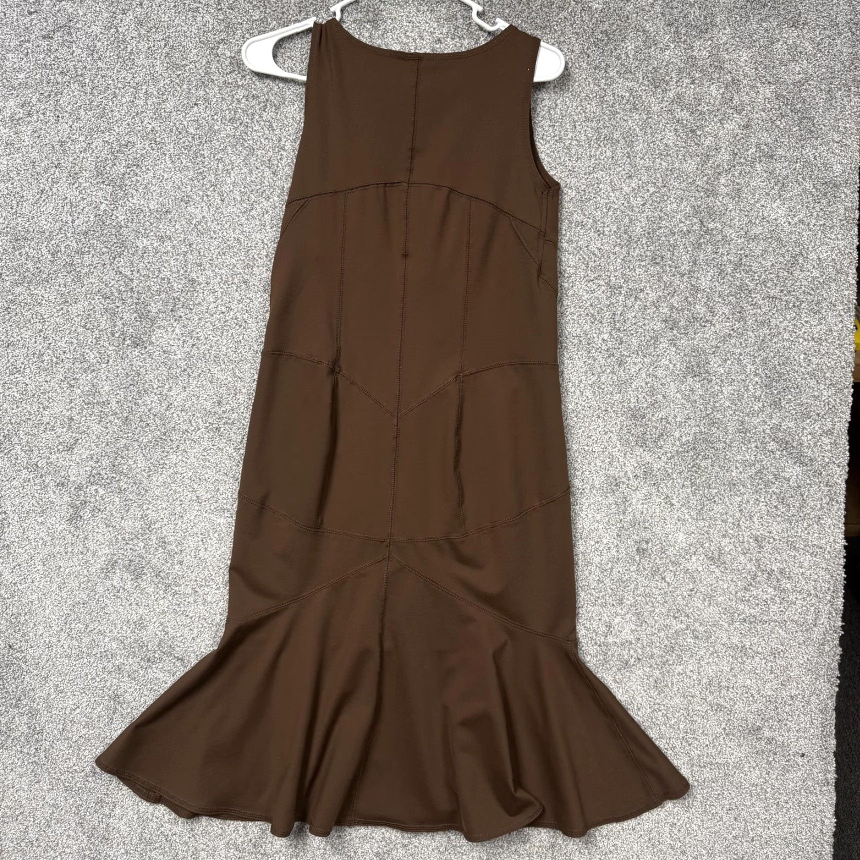 Vintage Suzanne Somers Jumper Dress M Brown Y2K Tech Grunge Whimsigoth Layering Indie Size M / US 6-8 / IT 42-44 - 7 Thumbnail