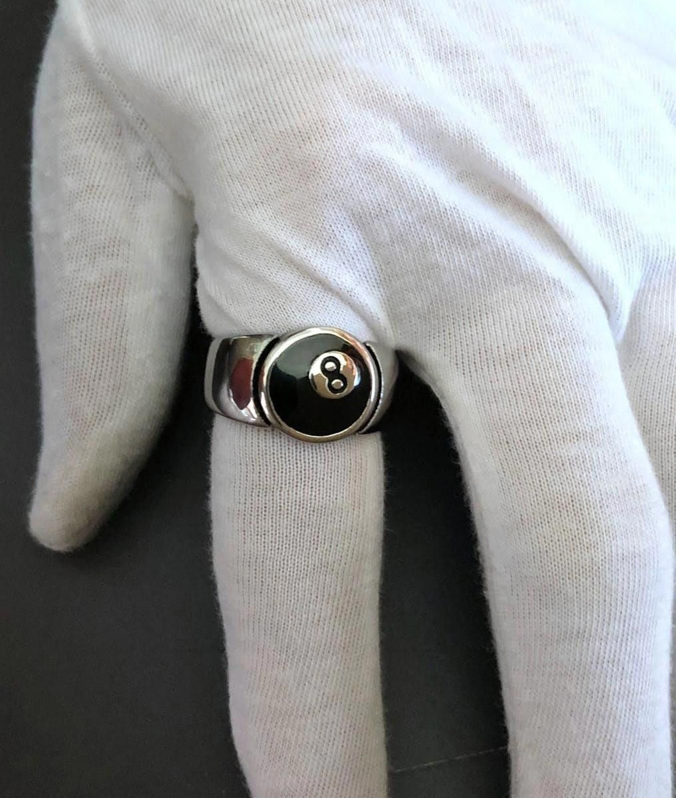 Jewelry 8 Ball Ring Size ONE SIZE - 8 Thumbnail