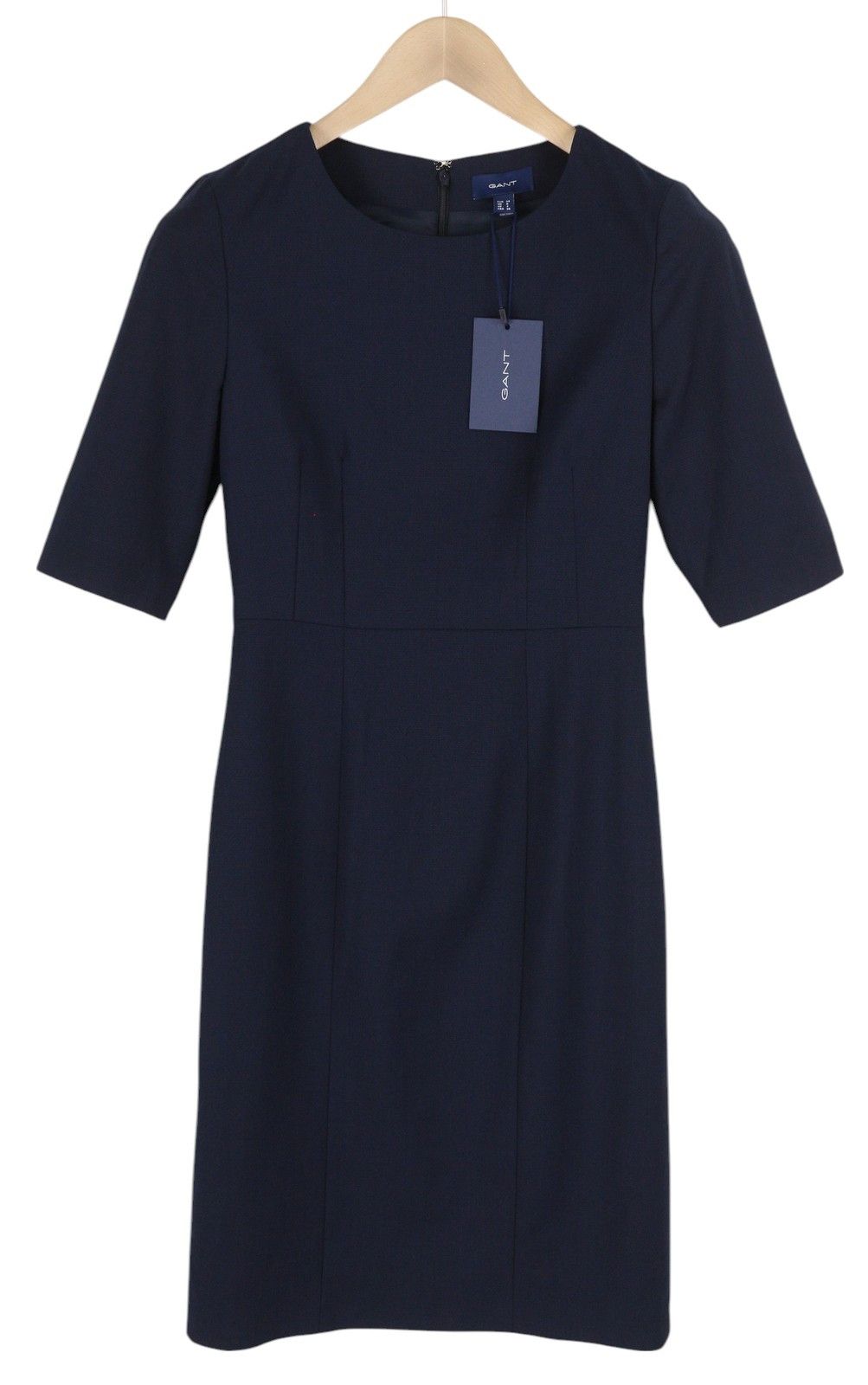Gant HOPSACK STRETCH EU34 Wool Blend 3/4 Sleeve Dress 84933 Size XS / US 0-2 / IT 36-38 - 1 Thumbnail