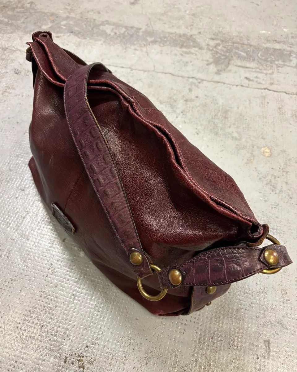 Roberto Cavalli Roberto Cavalli Bordeaux Studded Leather Shoulder Bag Size ONE SIZE - 6 Thumbnail