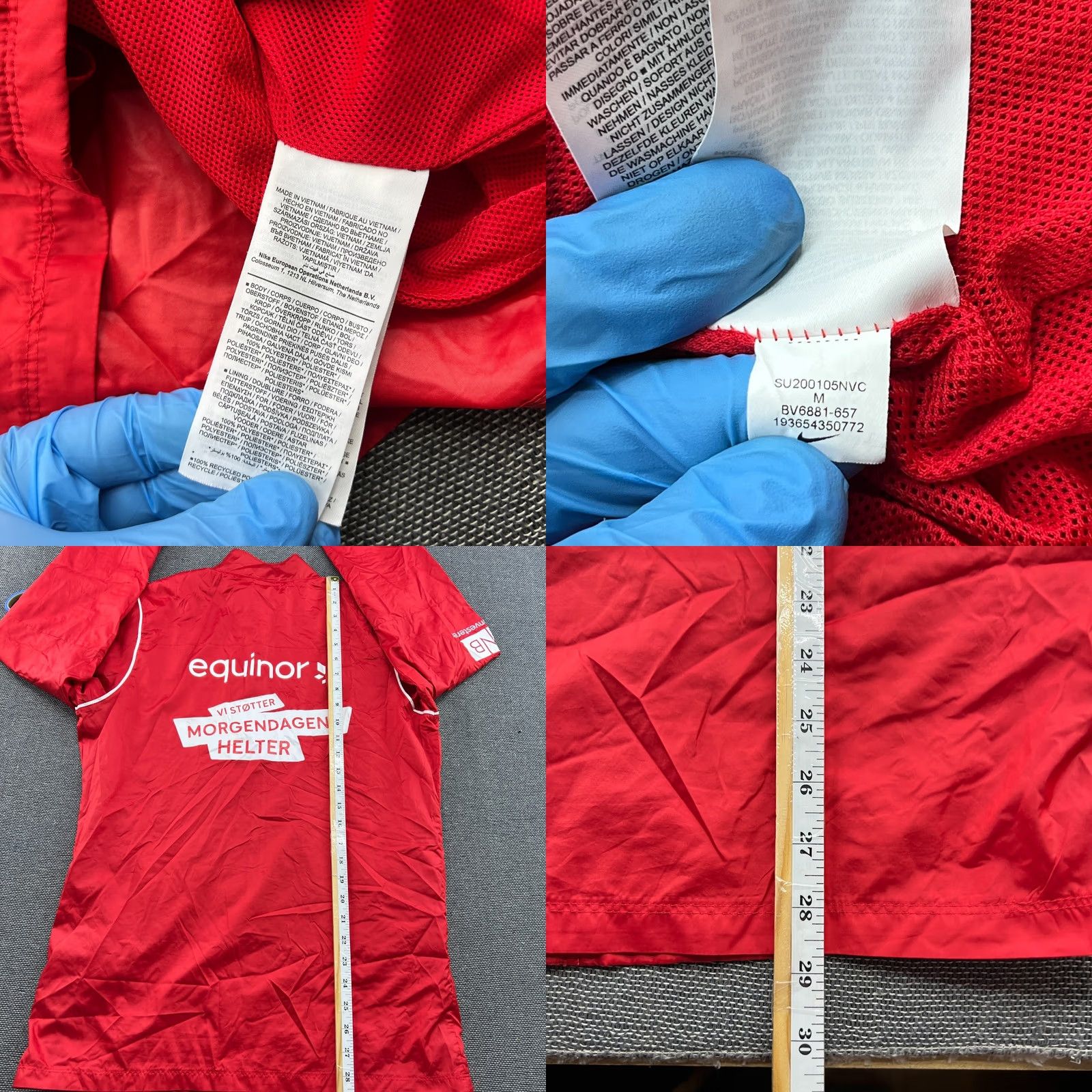 Nike Nike Windbreaker Jacket Mens M Red Football Player Issue track jacket Full Zip Quick Dry 2020 2021 Norway Size US M / EU 48-50 / 2 - 8 Thumbnail