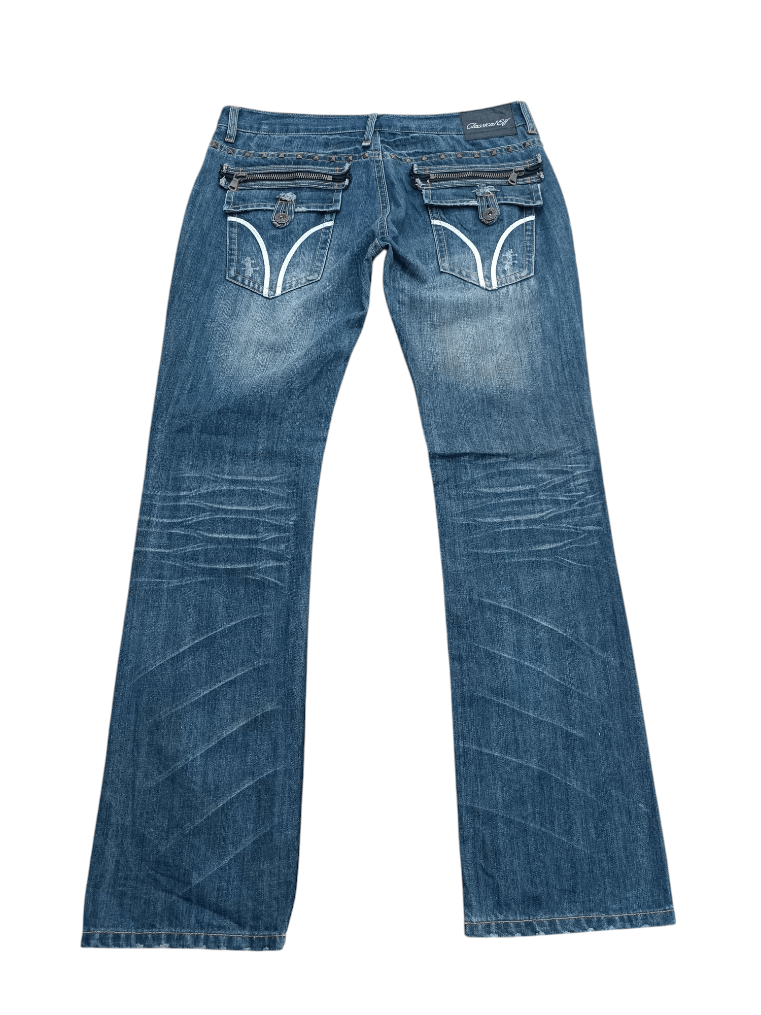 Japanese Brand RARE JAPANESE BRAND FADED CLAWMARK STUD DENIM E261 Size US 36 / EU 52 - 4 Thumbnail