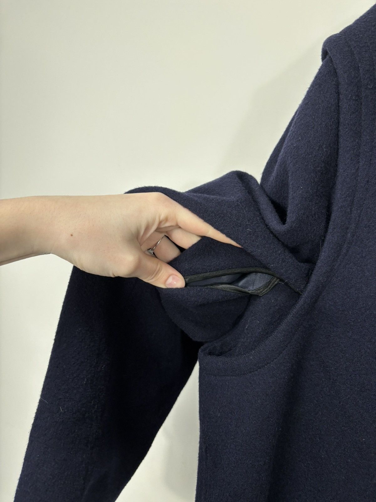Other Vintage Steinbock Himalaya Loden Navy Blue Wool Overcoat Size US XL / EU 56 / 4 - 11 Thumbnail
