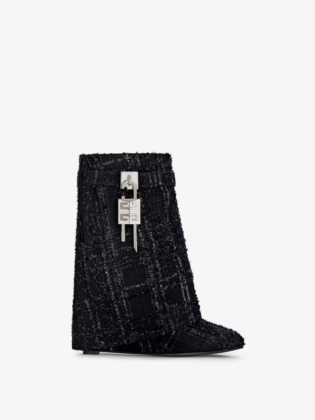 Givenchy o1w1db10525 Shark Lock Ankle Boots in Black Size US 9 / IT 39 - 1 Thumbnail