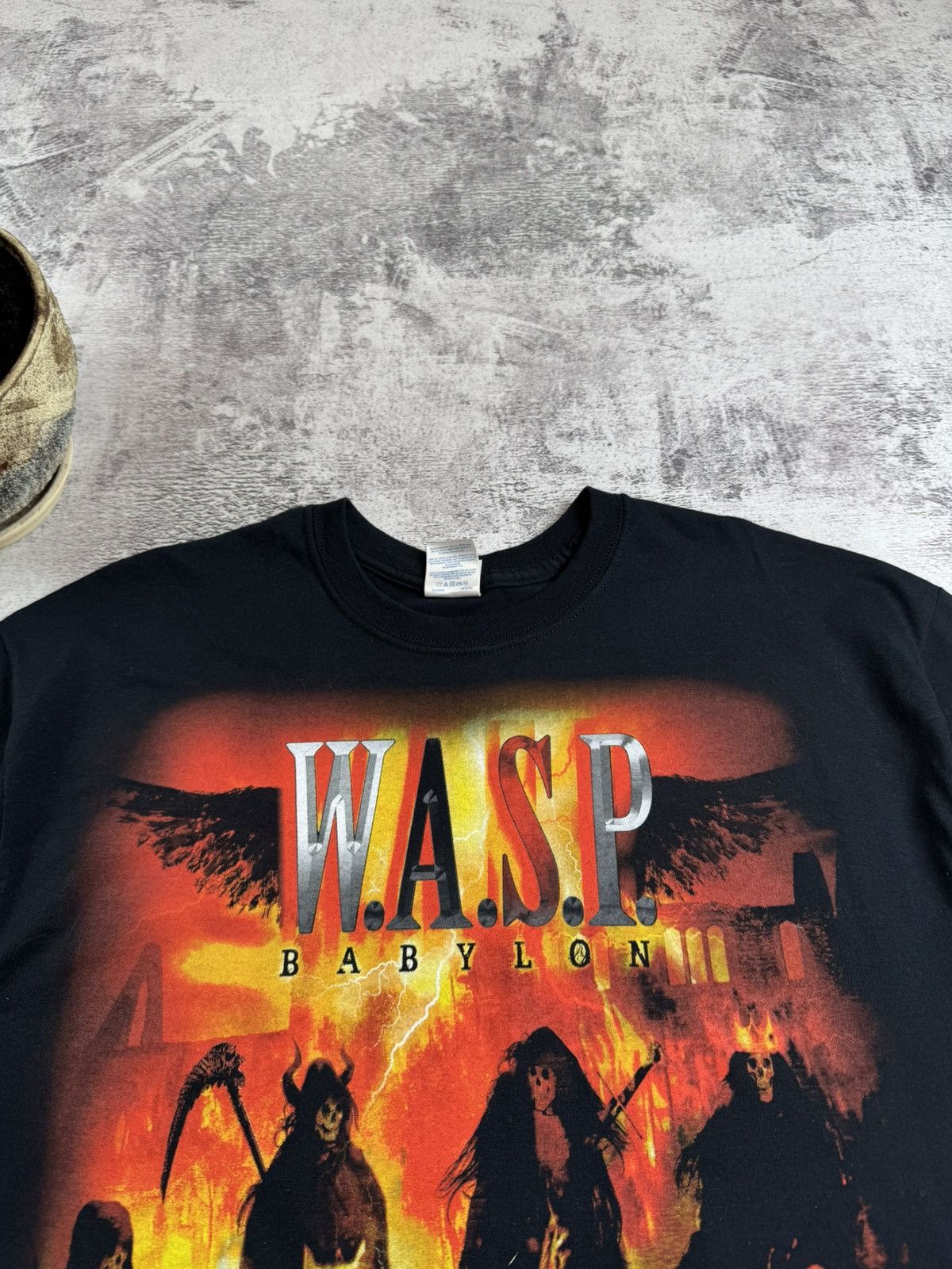 Band Tees WASP W.A.S.P Babylon 2009/2010 Heavy Metal Devil Band T Shirt Size US L / EU 52-54 / 3 - 10 Thumbnail