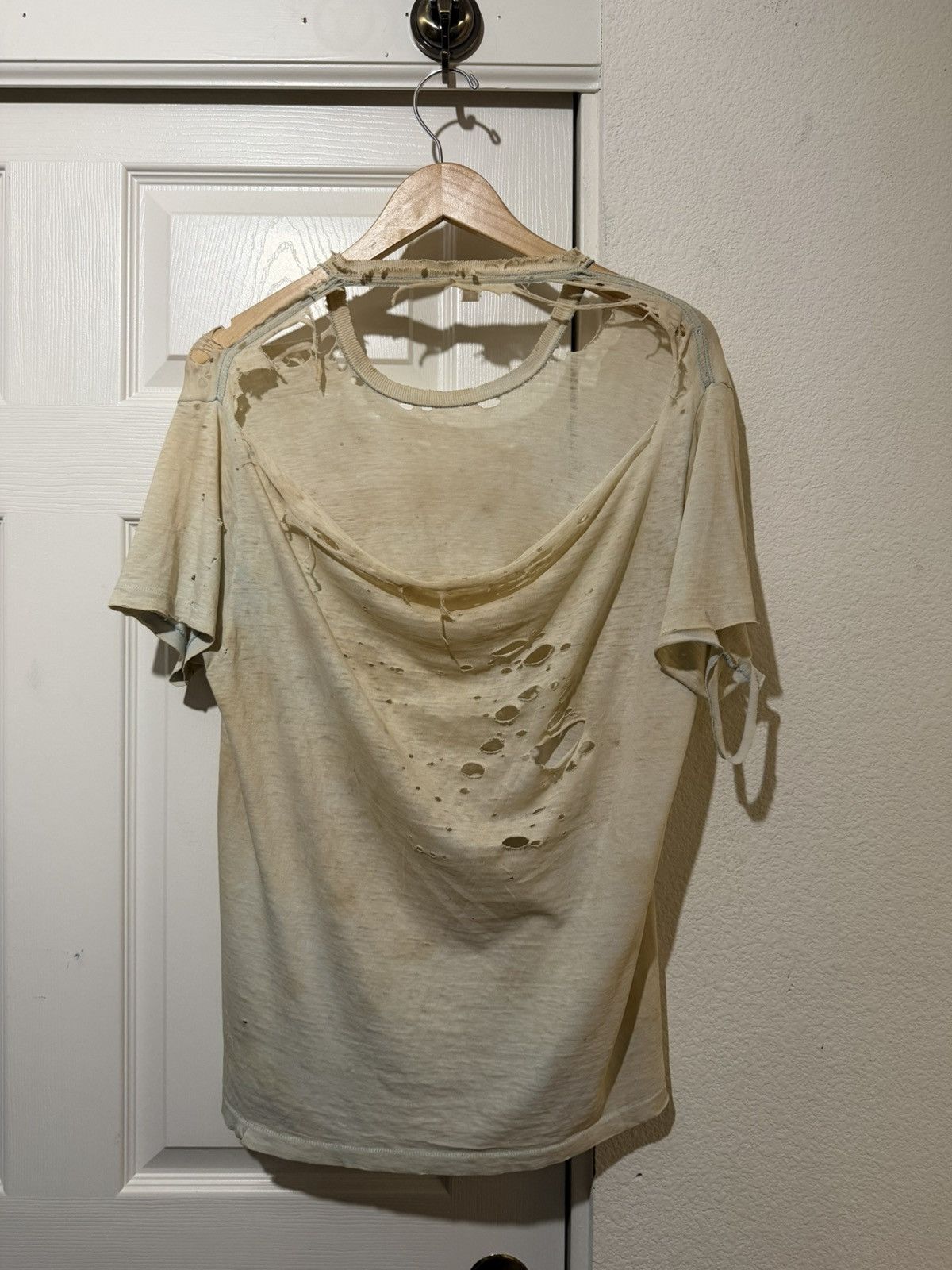 Vintage Extremely Thrashed 1970s True Vintage Blank Tee Size US M / EU 48-50 / 2 - 2 Thumbnail