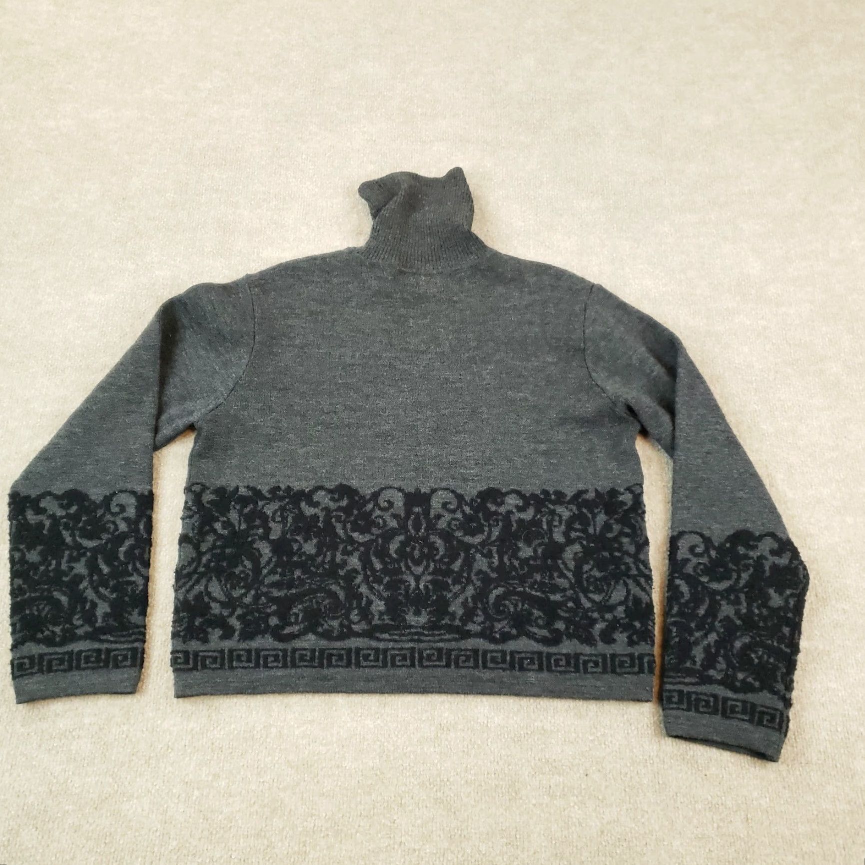 CO Telluride Clothing Co Gray Turtleneck Pullover Sweater Womens Large Size L / US 10 / IT 46 - 6 Thumbnail