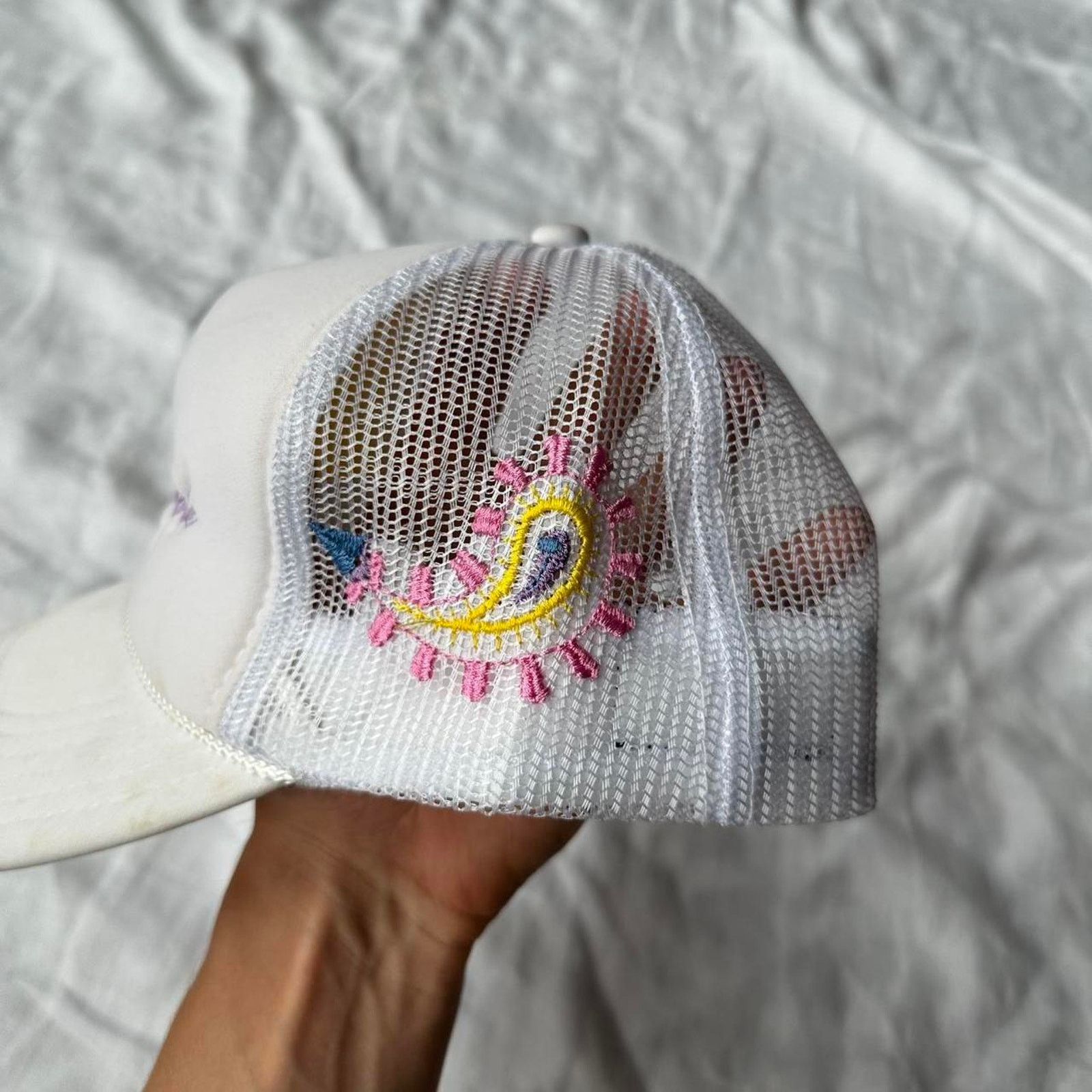 Other Midnight Temple Detroit White Multi Colored Foam Trucker Hat Size ONE SIZE - 4 Thumbnail