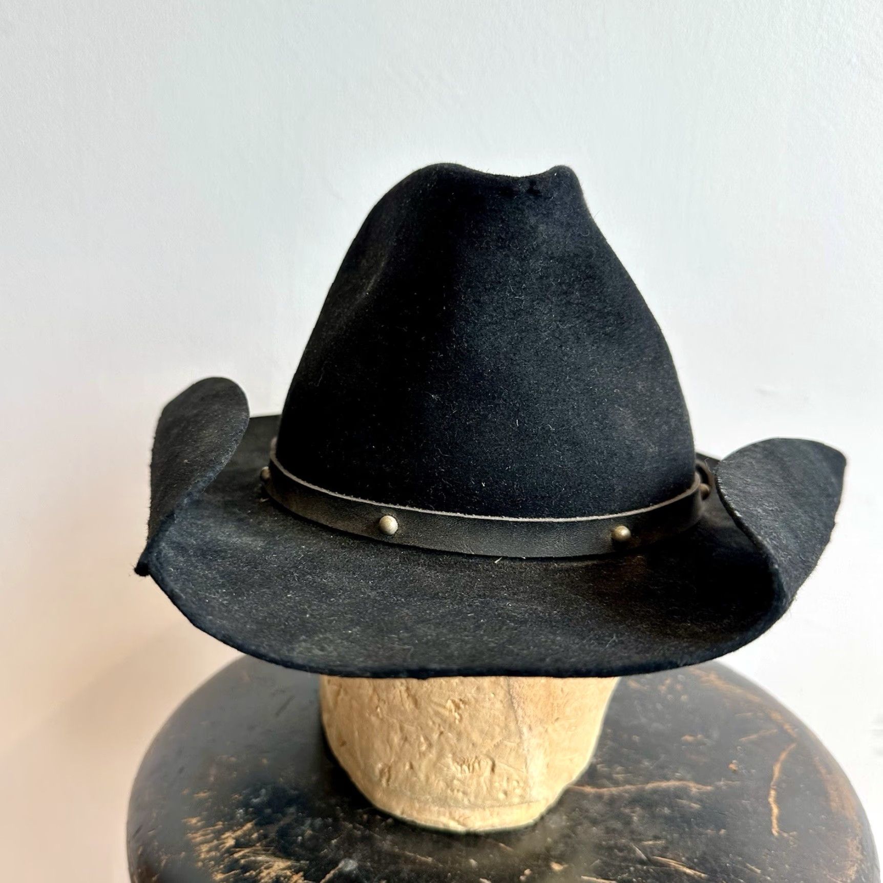 Stetson VINTAGE Stetson Cowboy Hat Beaver Fur Fur Beaver HaT Size 7 1/8 Mens Womens Boys Girls Size ONE SIZE - 2 Thumbnail