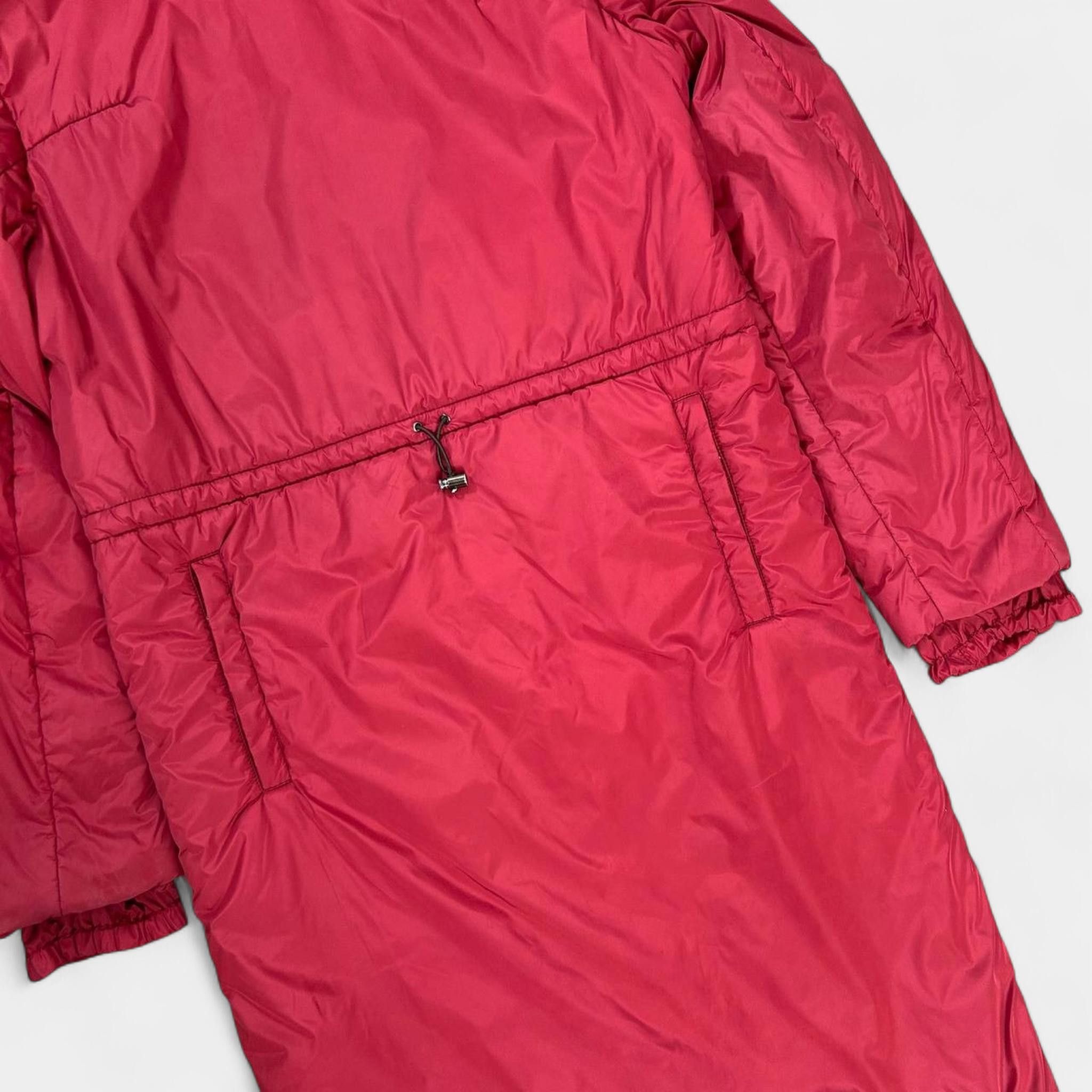 Prada Prada Red Nylon Padded Long Jacket Size US L / EU 52-54 / 3 - 7 Thumbnail