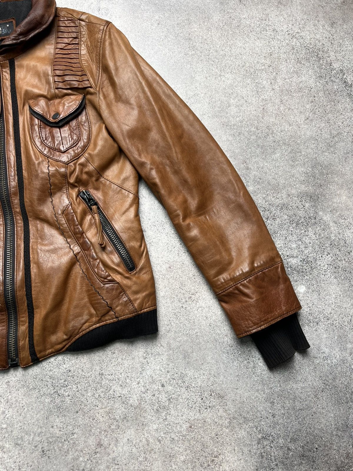 Hysteric Glamour Vintage faded leather japanese jacket Size S / US 4 / IT 40 - 4 Thumbnail