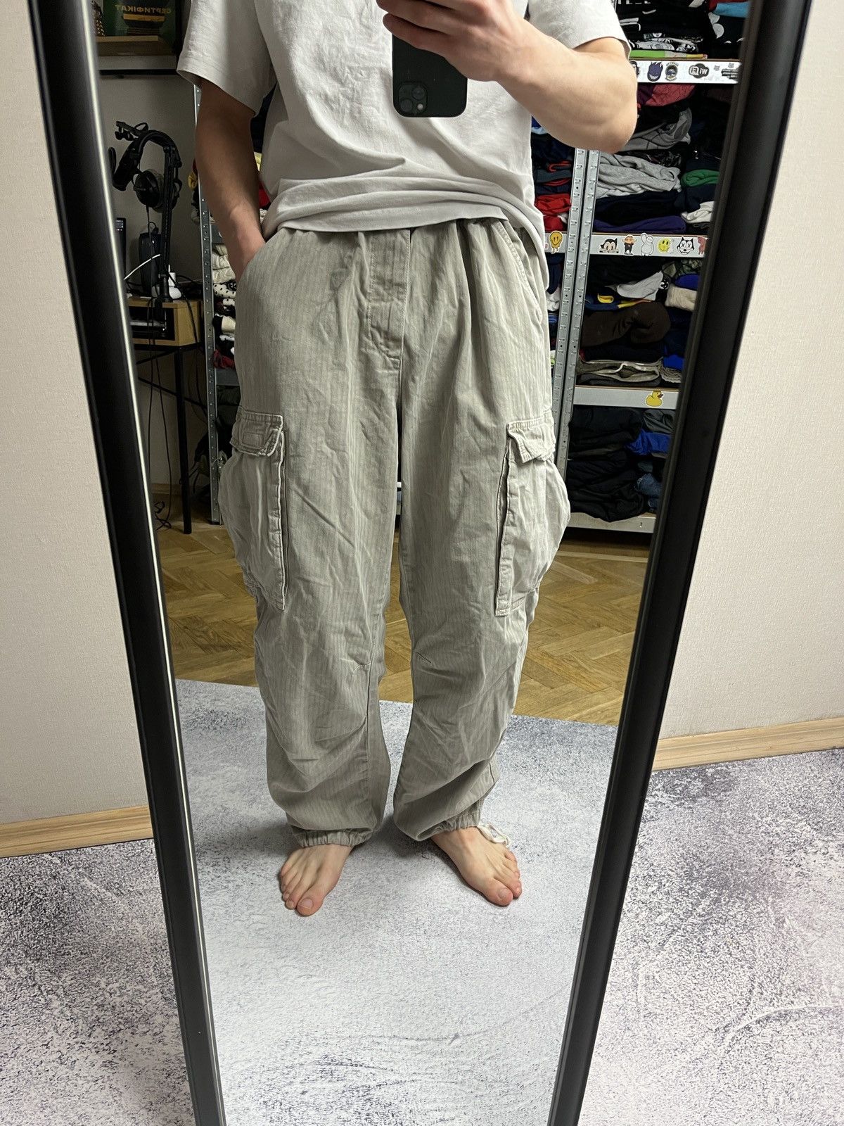 Other Crazy Y2K BDG Black Baggy Cargo Pants Rave Style Essential Size US 34 / EU 50 - 2 Thumbnail
