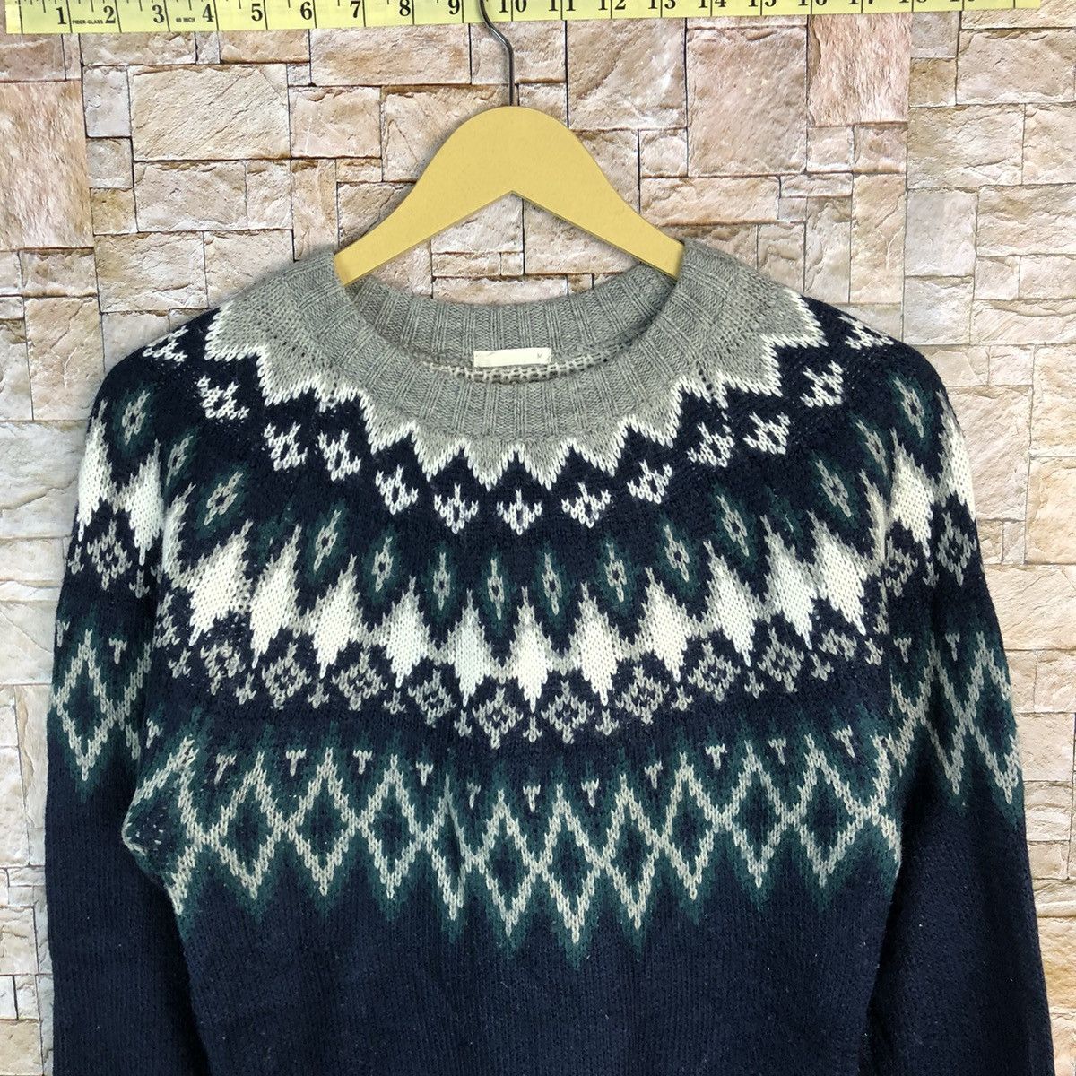 GU GU Dark Blue navajo Knitwear #A395 Size M / US 6-8 / IT 42-44 - 5 Thumbnail