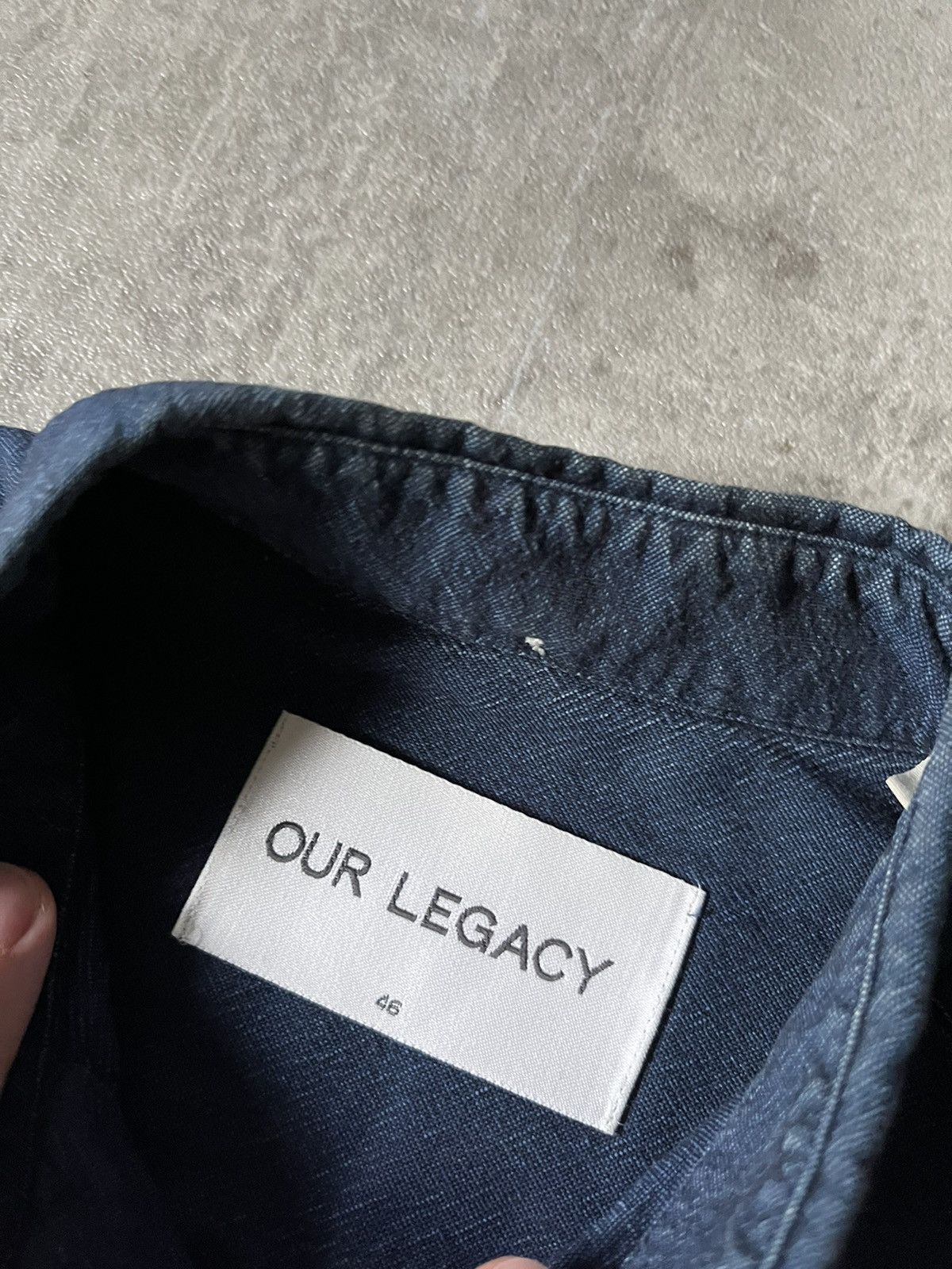 Our Legacy Our Legacy rinse wash button up shirt jeans navy Size US S / EU 44-46 / 1 - 8 Thumbnail