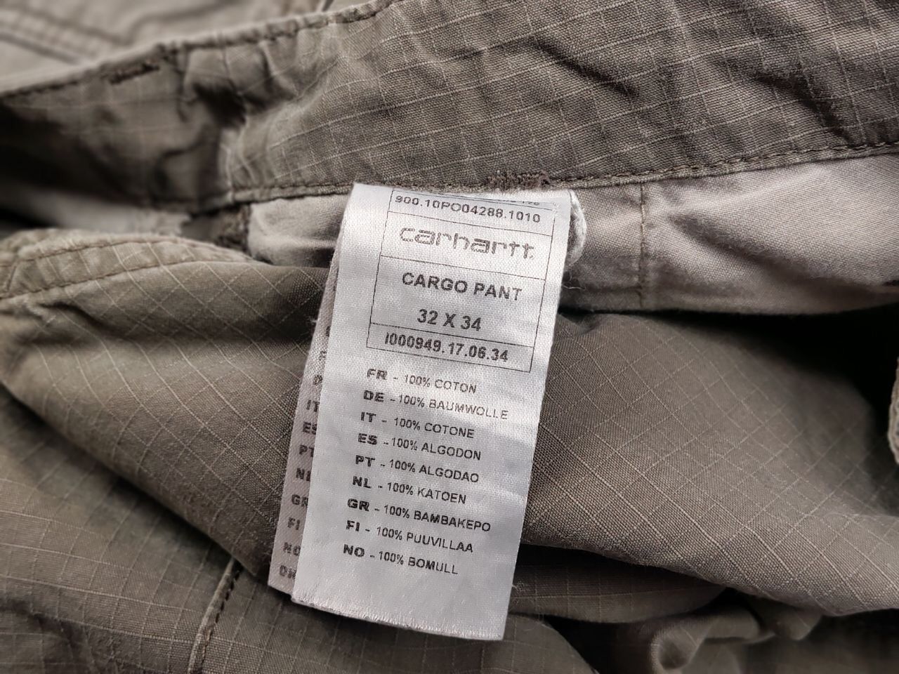 Carhartt Vintage 90's Carhartt Ripstop Faded Cargo Pants Travis Style Size US 32 / EU 48 - 16 Thumbnail