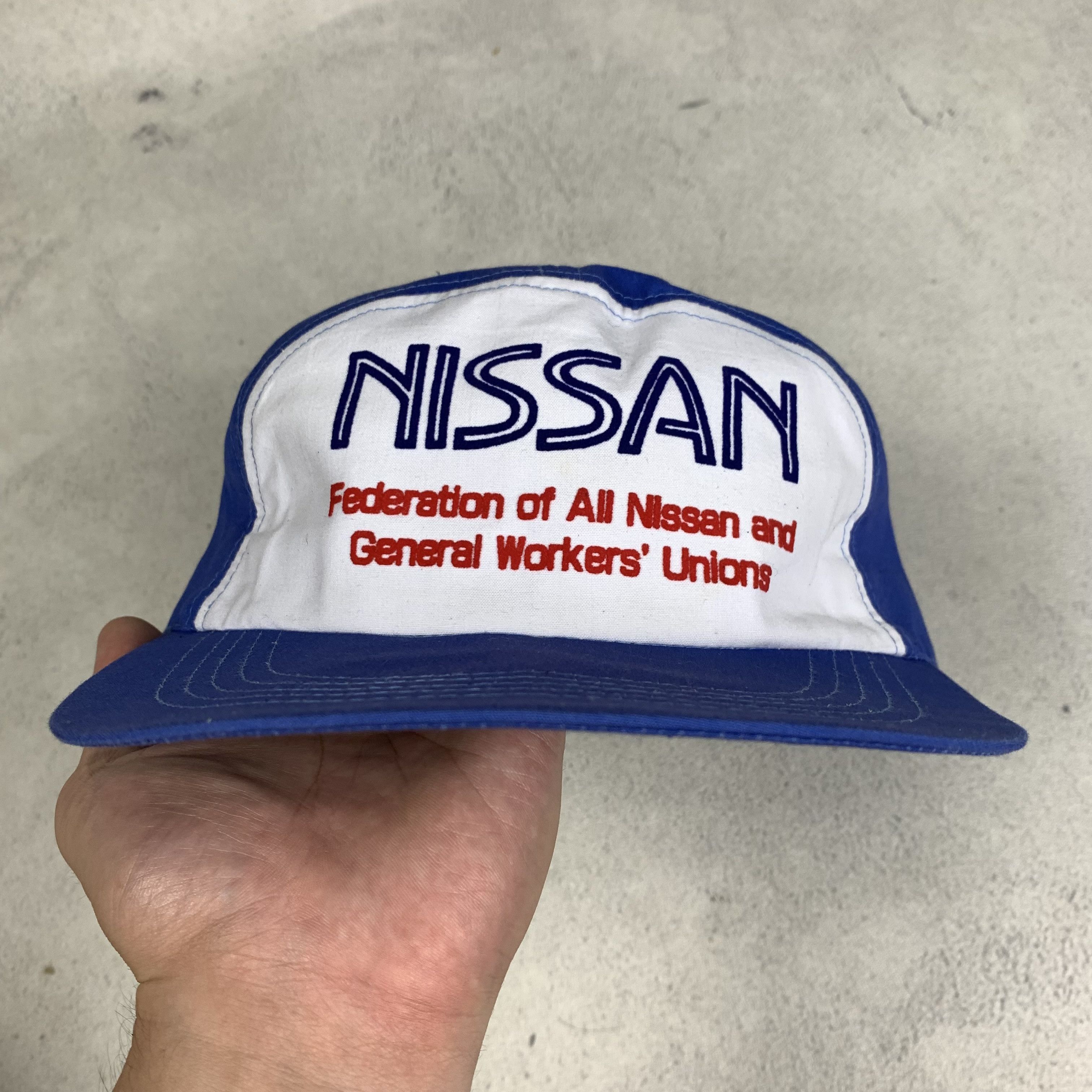 Vintage Vintage Nissan Mechanic Workers Hats Cap Size ONE SIZE - 2 Thumbnail
