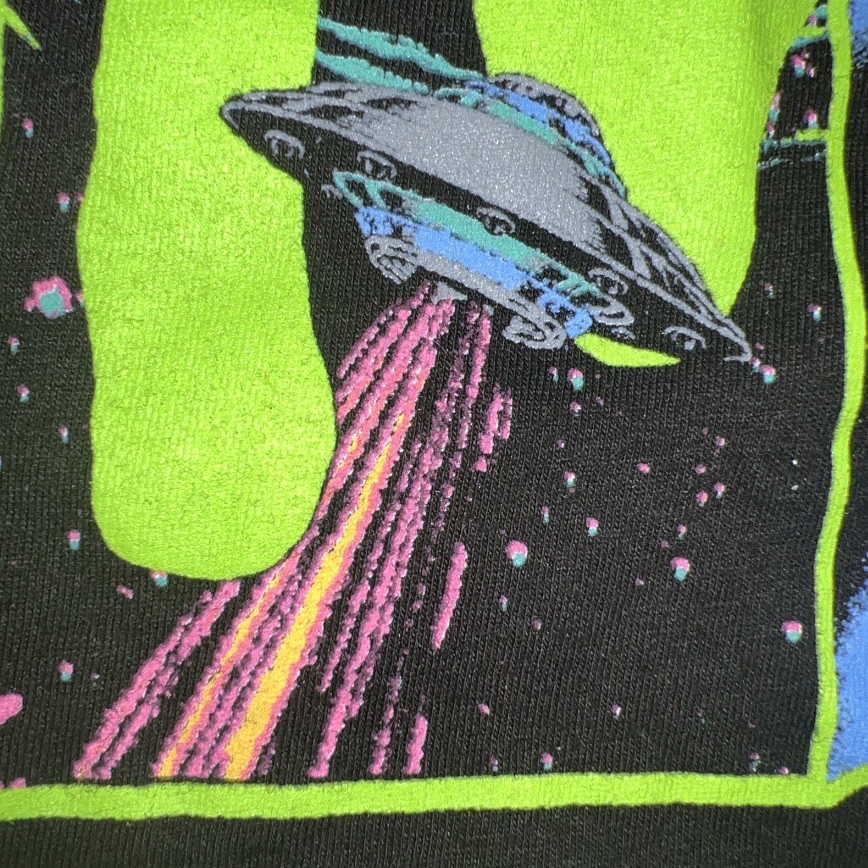 Etro MTV Shirt Unisex Adults T-Shirt 80s Retro UFO Aliens Space Galaxy Logo Black Small Crew Neck Short Sleeve Graphic Print Modern Edition Size US S / EU 44-46 / 1 - 3 Thumbnail