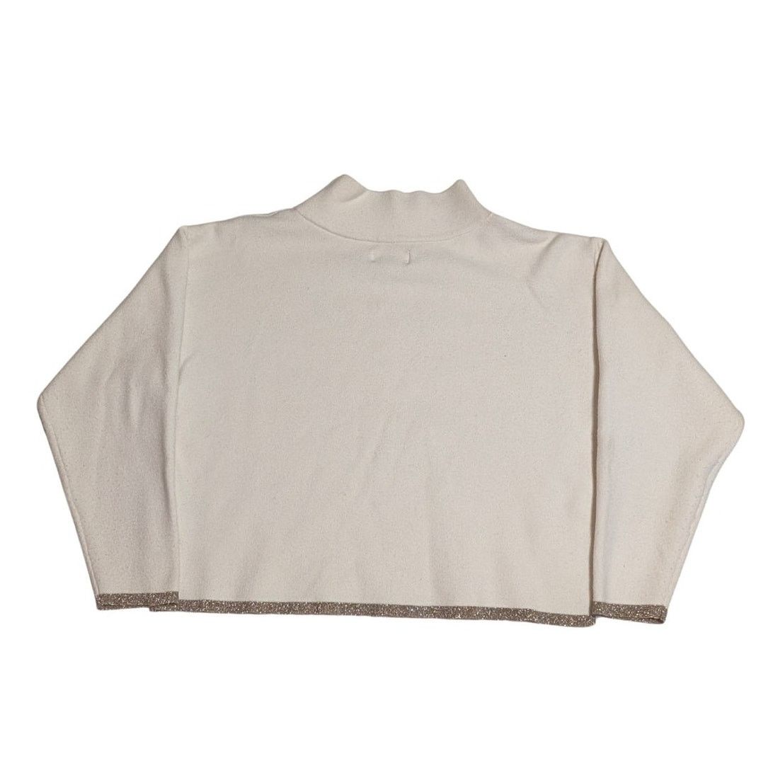 Unknown London Maeve Anthropologie Cropped Sweatshirt Cream Women's S USED Size S / US 4 / IT 40 - 5 Thumbnail