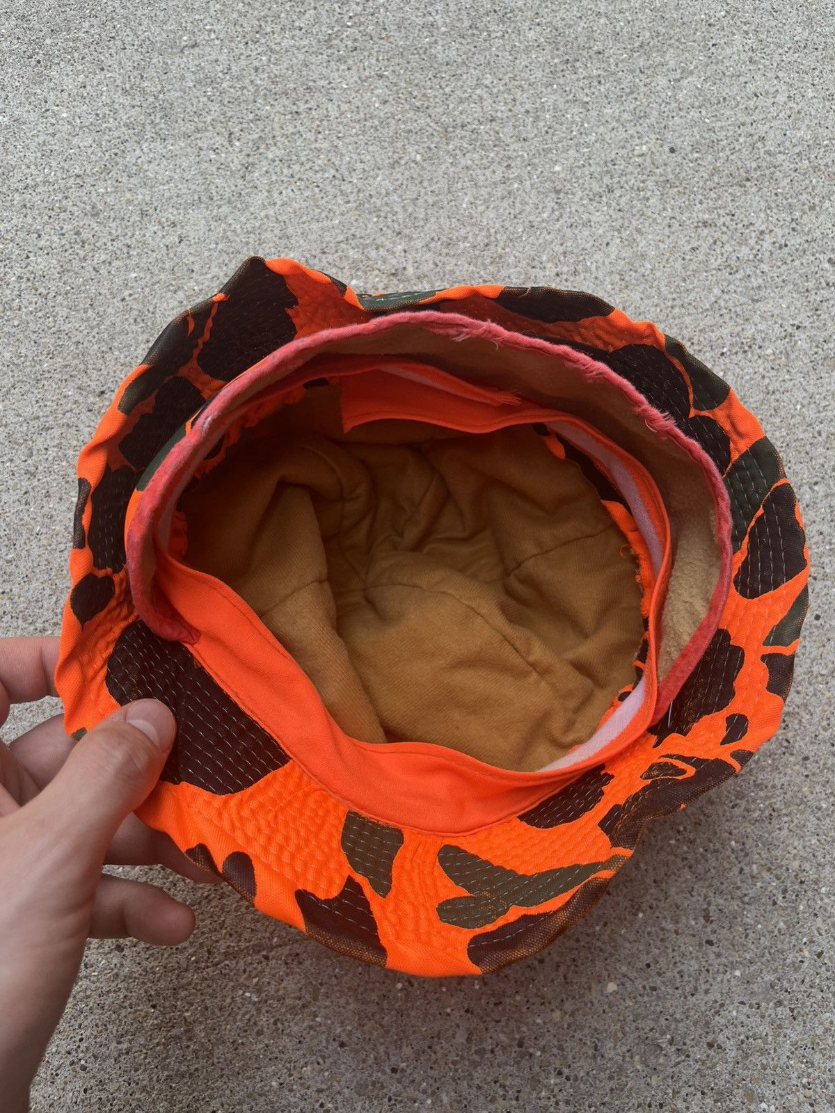 Other Vintage 3M Duck Camo Orange Bucket Hat Size ONE SIZE - 5 Thumbnail