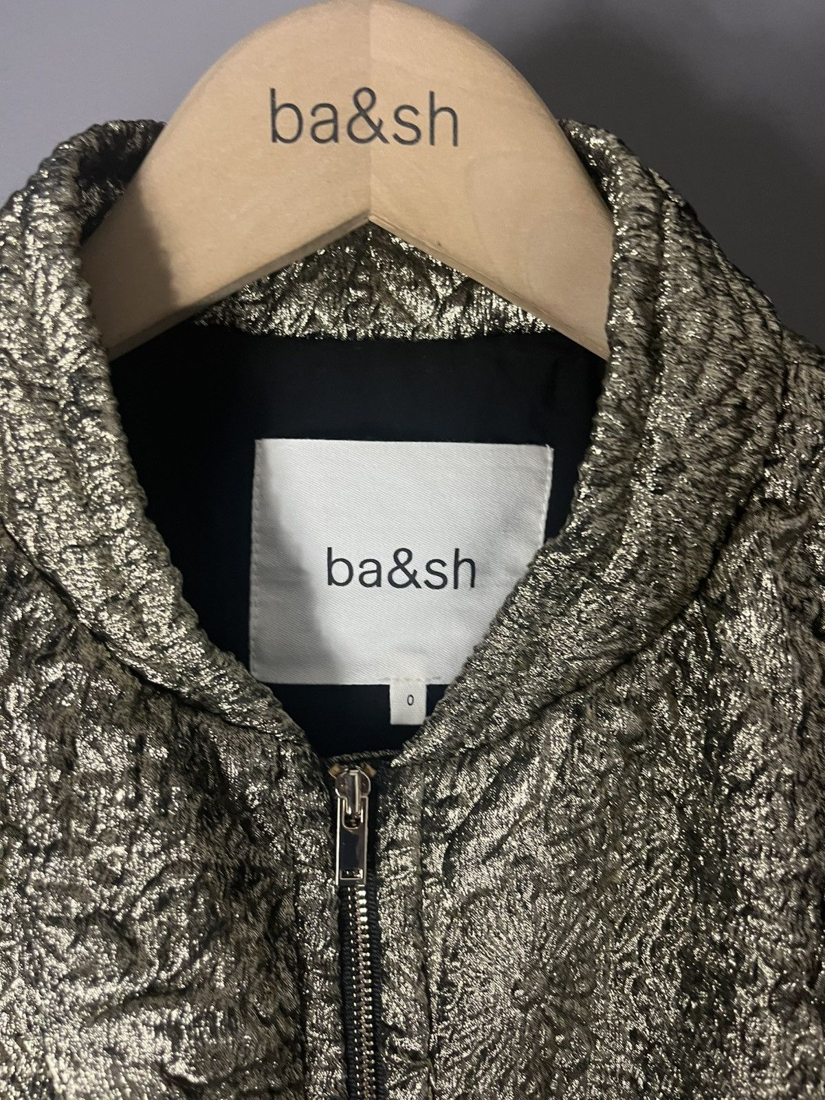 ba&sh Blouson doré bary ba&sh taille 0 neuf Size XS / US 0-2 / IT 36-38 - 2 Thumbnail