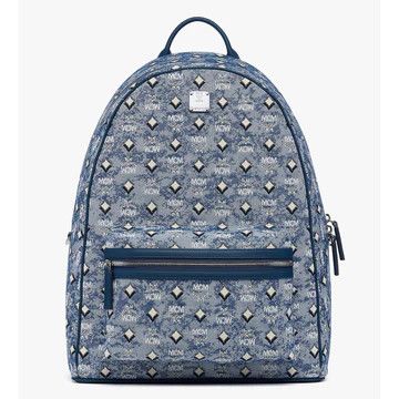 MCM o1mt1gz0426 Size: OS / Medium Stark Backpack Denim Visetos Size ONE SIZE - 1 Preview