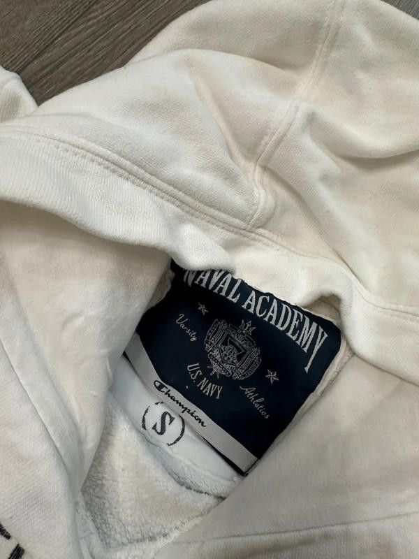 Champion Champion US Naval Academy White Hooded Jumper Size US S / EU 44-46 / 1 - 5 Thumbnail