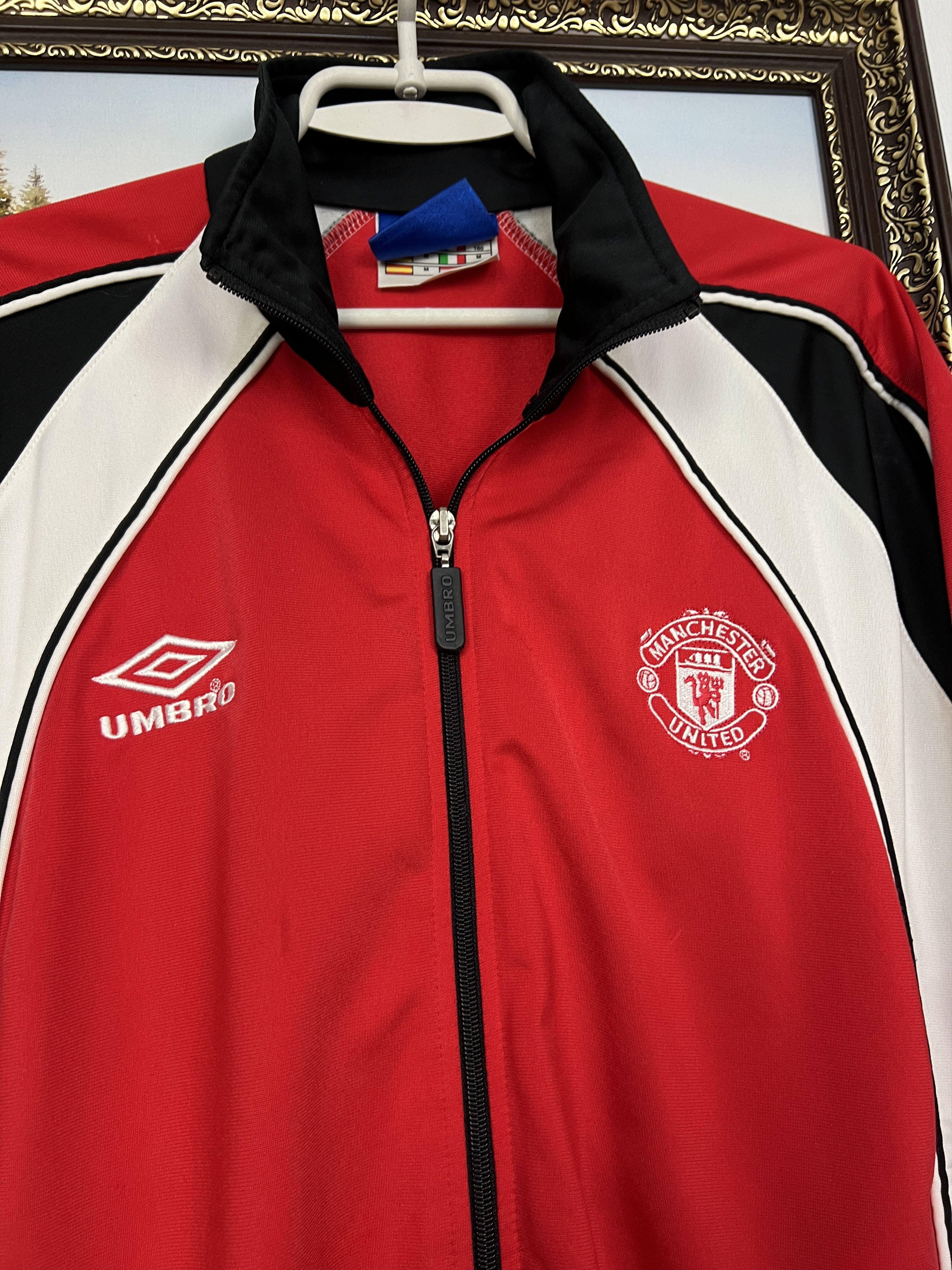 Umbro Vintage Manchester United Football Jacket Soccer Track Top Size US M / EU 48-50 / 2 - 3 Thumbnail