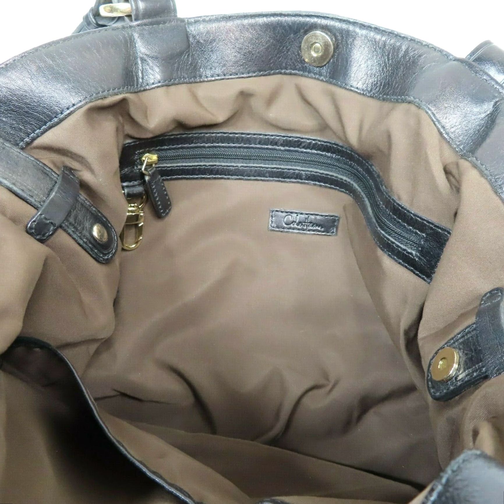 Cole Haan VINTAGE Cole Haan Tantivy Chestnut Brown Haircalf Cowhide Shoulder Bag Purse Handbag Size ONE SIZE - 6 Thumbnail