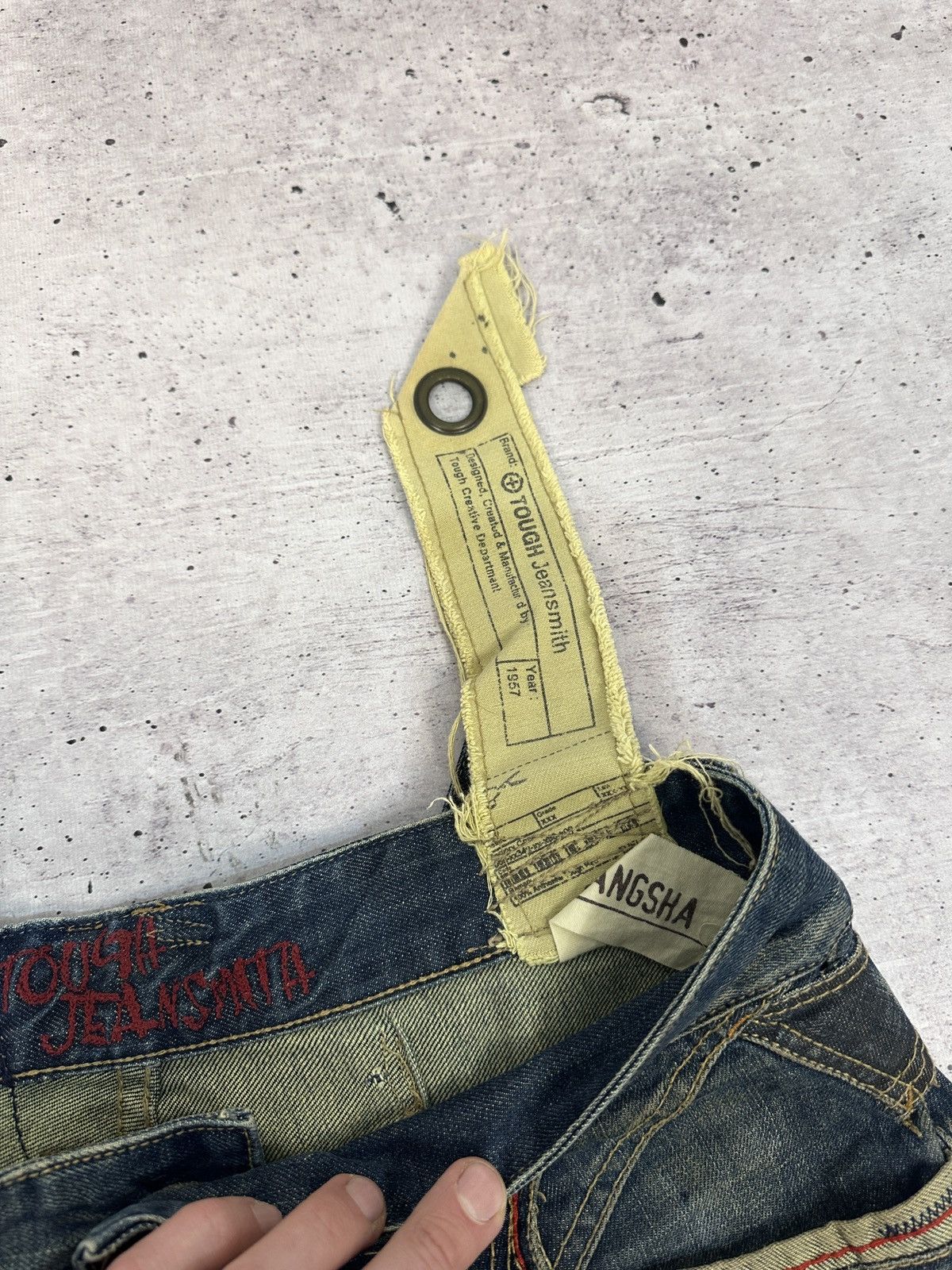 Other TOUGH Jeansmith Denim Pants Y2K Grunge Cyberpunk Techwear Size US 36 / EU 52 - 12 Thumbnail