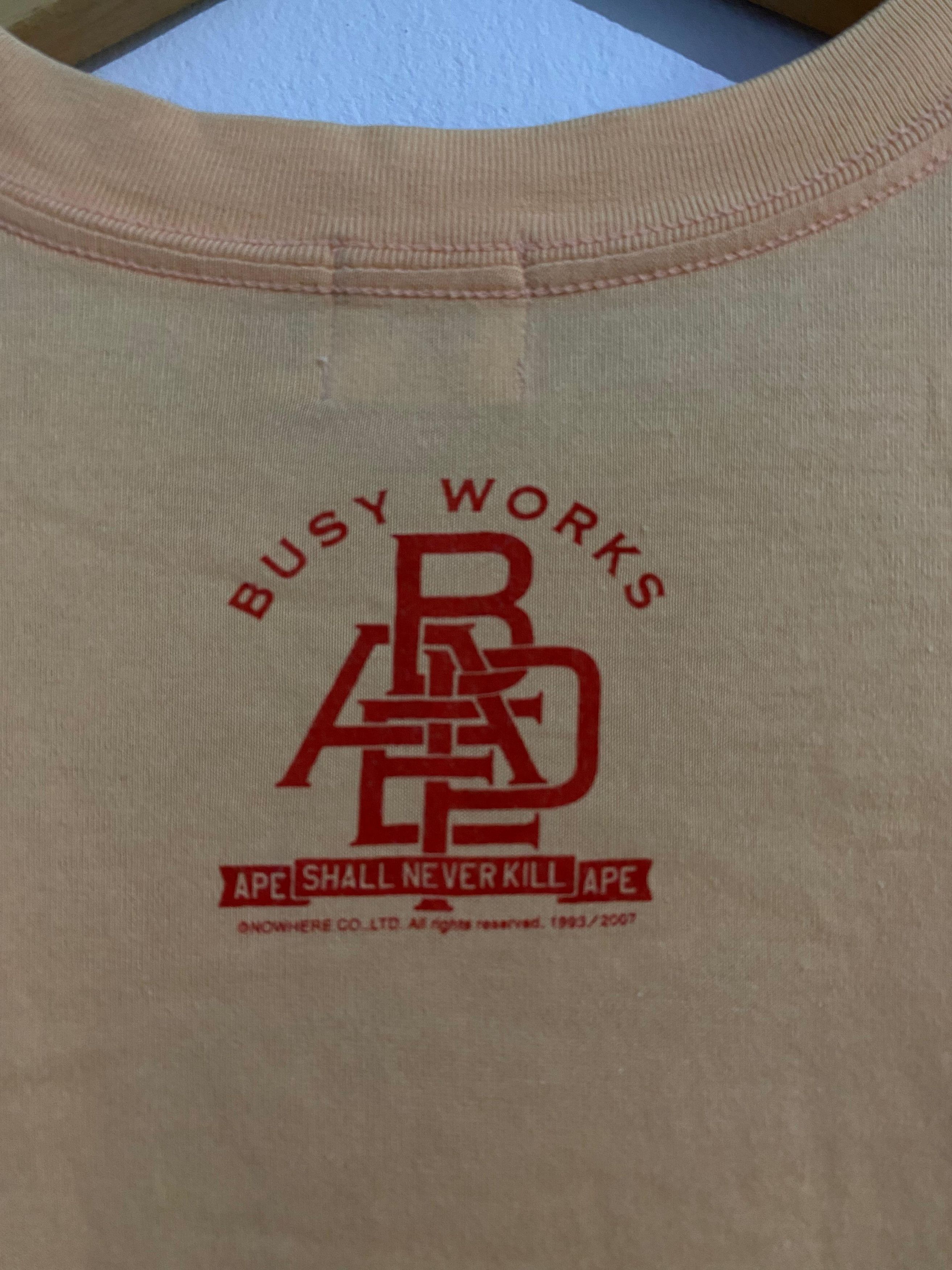 Bape Vintage Baby Milo A Bating Ape Busy Work T Shirt Size US M / EU 48-50 / 2 - 5 Thumbnail