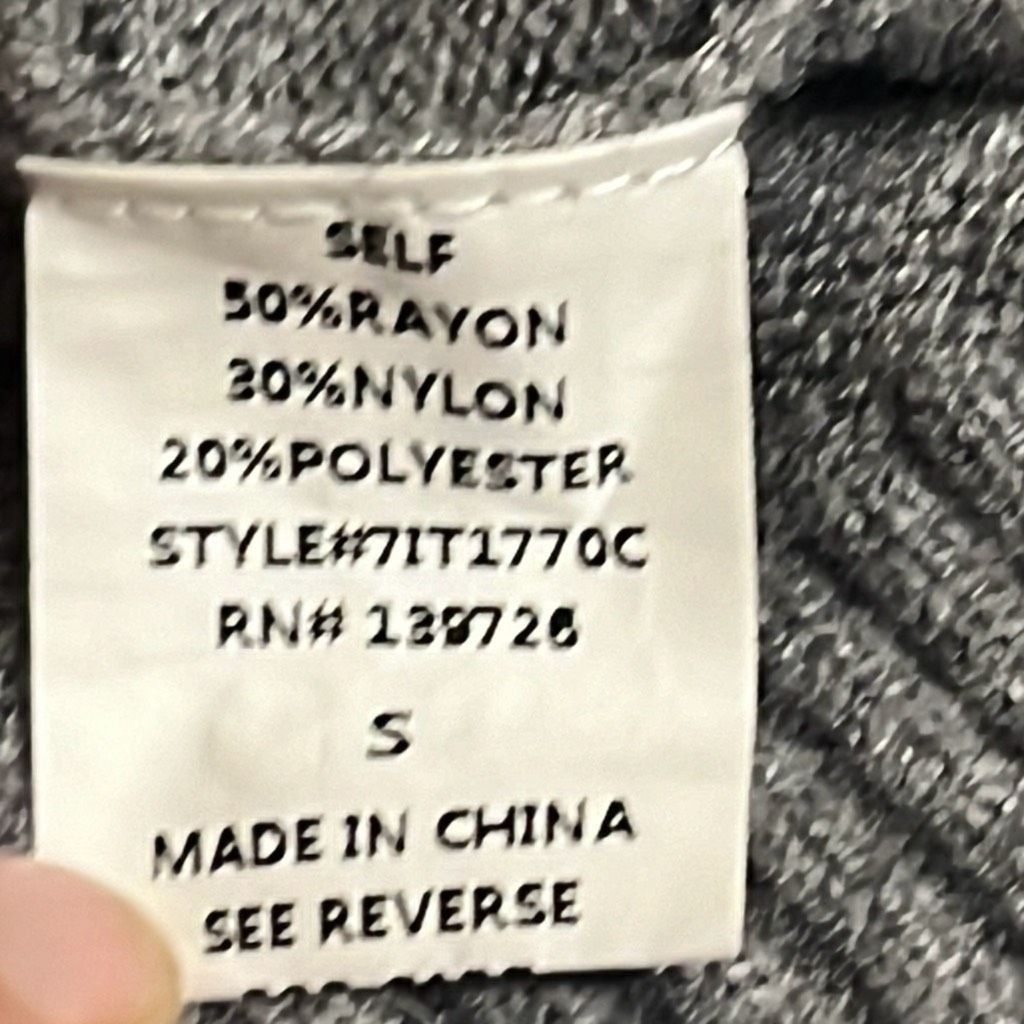 Other Brooklyn Karma Womens Size Small Pullover Crop Sweater Gray Size S / US 4 / IT 40 - 7 Thumbnail