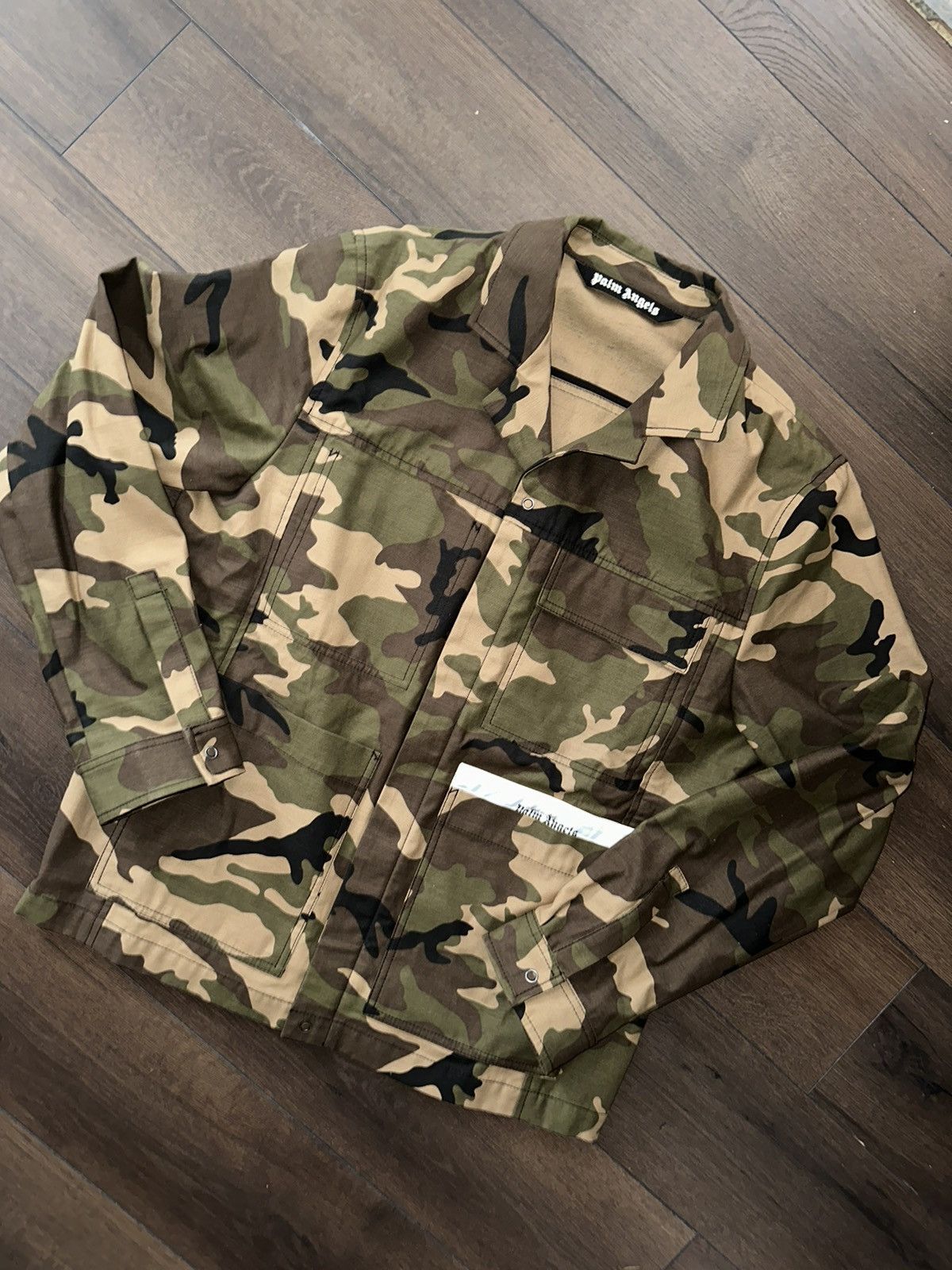 image of Palm Angels Palm Angel Camo Jacket, Men's (Size 50R)