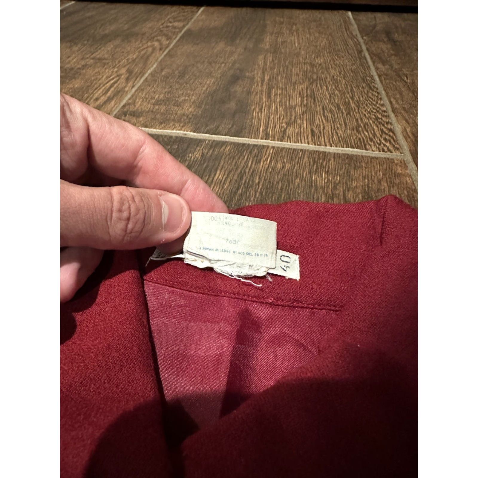 Guy Laroche VINTAGE Guy Laroche Dress Women Red Knee Length 40 France Wool Crew Neck Long Sleeve Fit & Flare Size S / US 4 / IT 40 - 6 Thumbnail