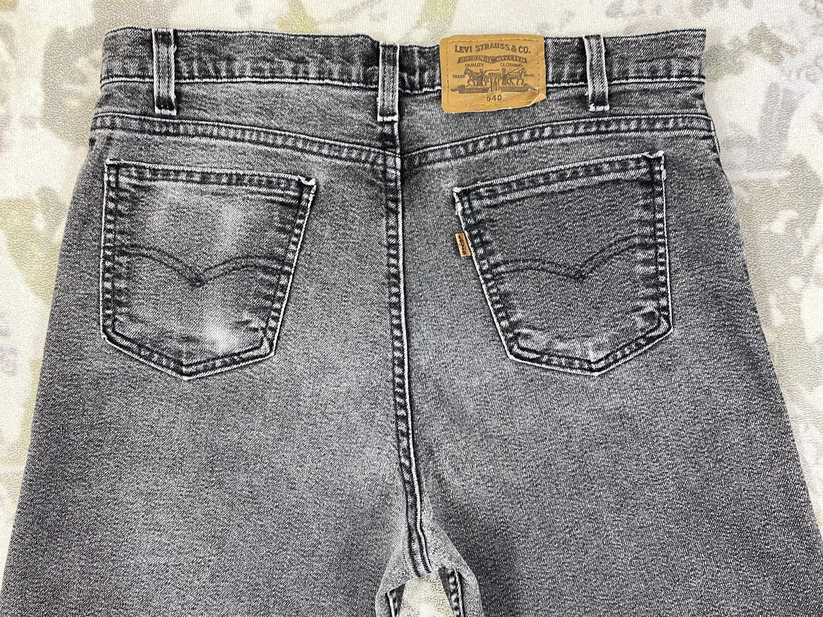 Levi's Black Distressed Vintage Levi's 540 Flex Denim 34x28 -JN481 Size US 34 / EU 50 - 4 Thumbnail