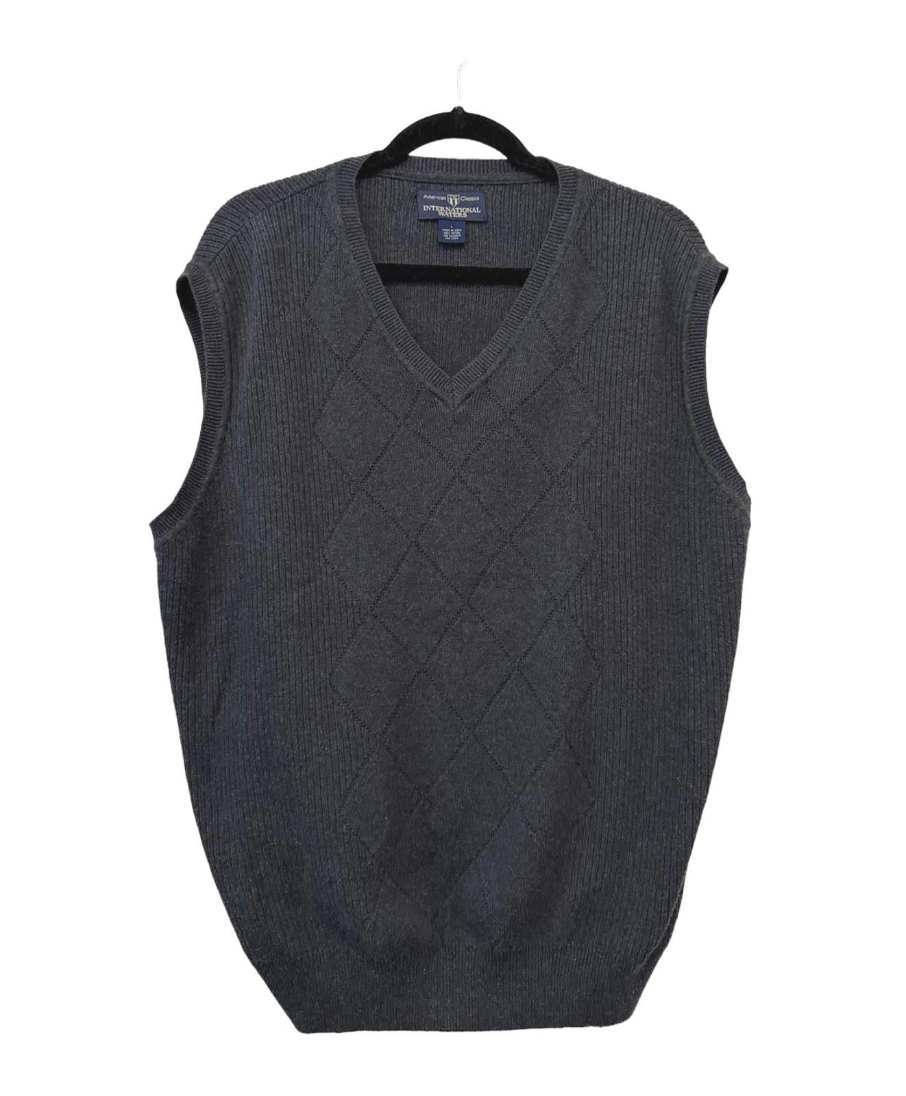 Other Classic Dark Gray Knit Sweater Vest Size US L / EU 52-54 / 3 - 1 Thumbnail