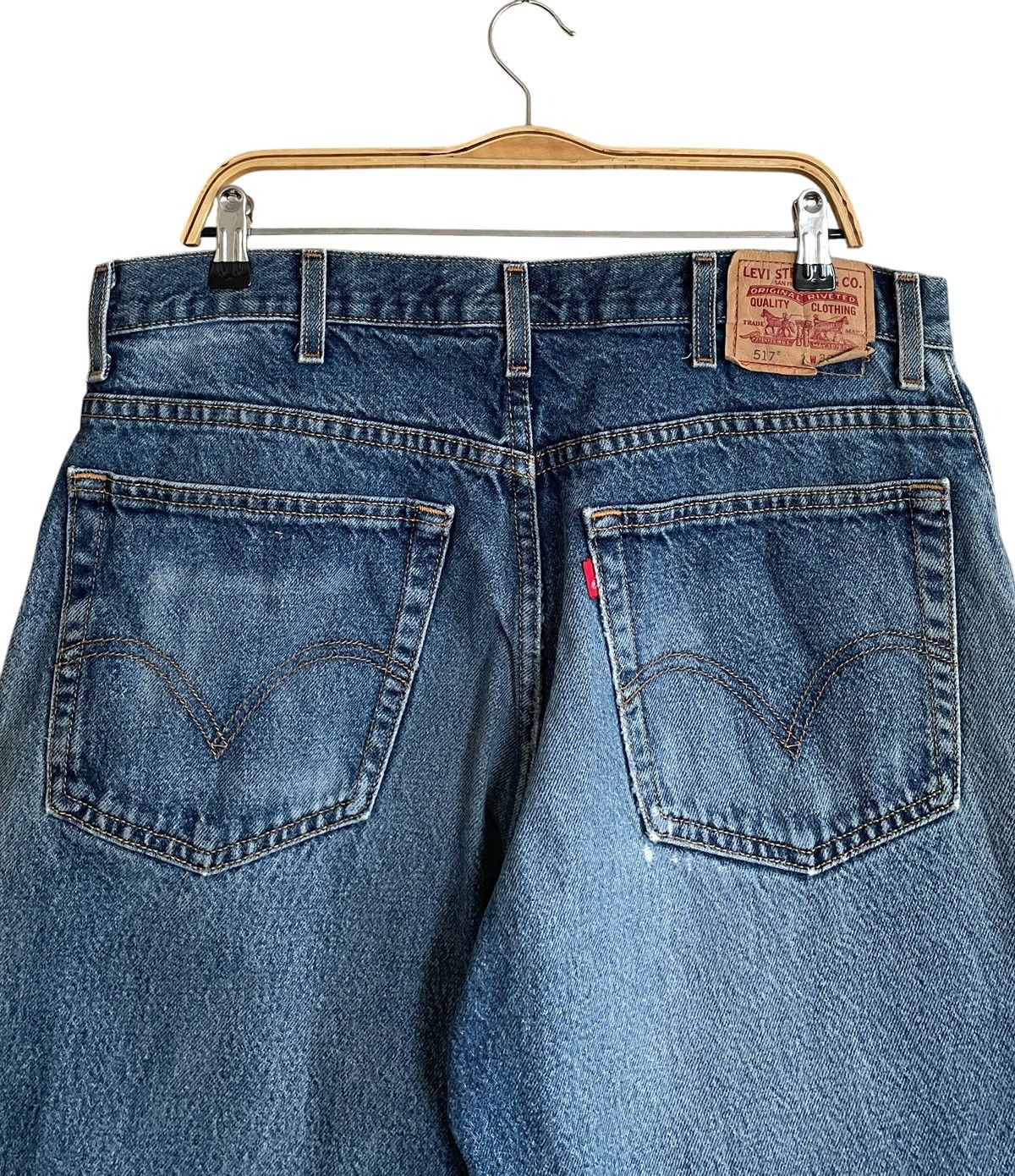 Levi's Vintage Brand Levis Lot 517 Boot Cut Jeans 2000s Size US 34 / EU 50 - 4 Thumbnail