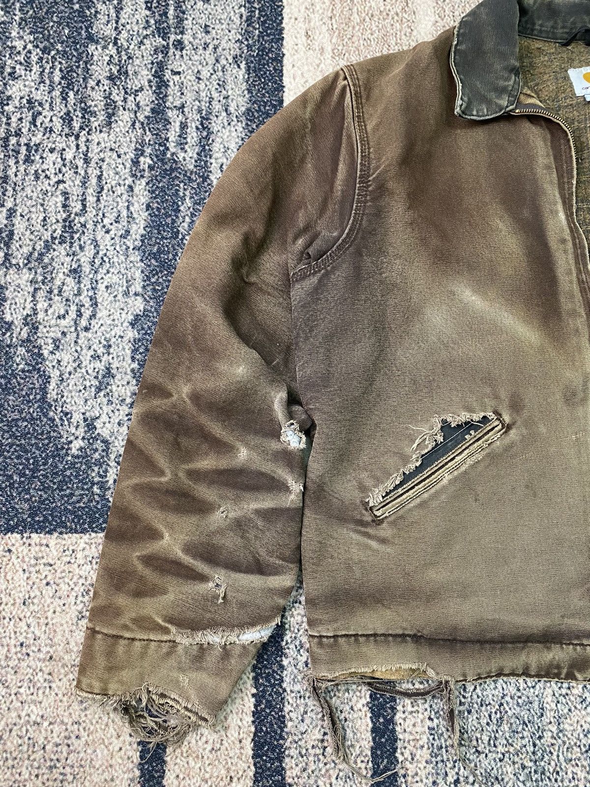 Carhartt Rare Vtg Carhart Distressed Jacket Nice Colour Size US XL / EU 56 / 4 - 19 Thumbnail