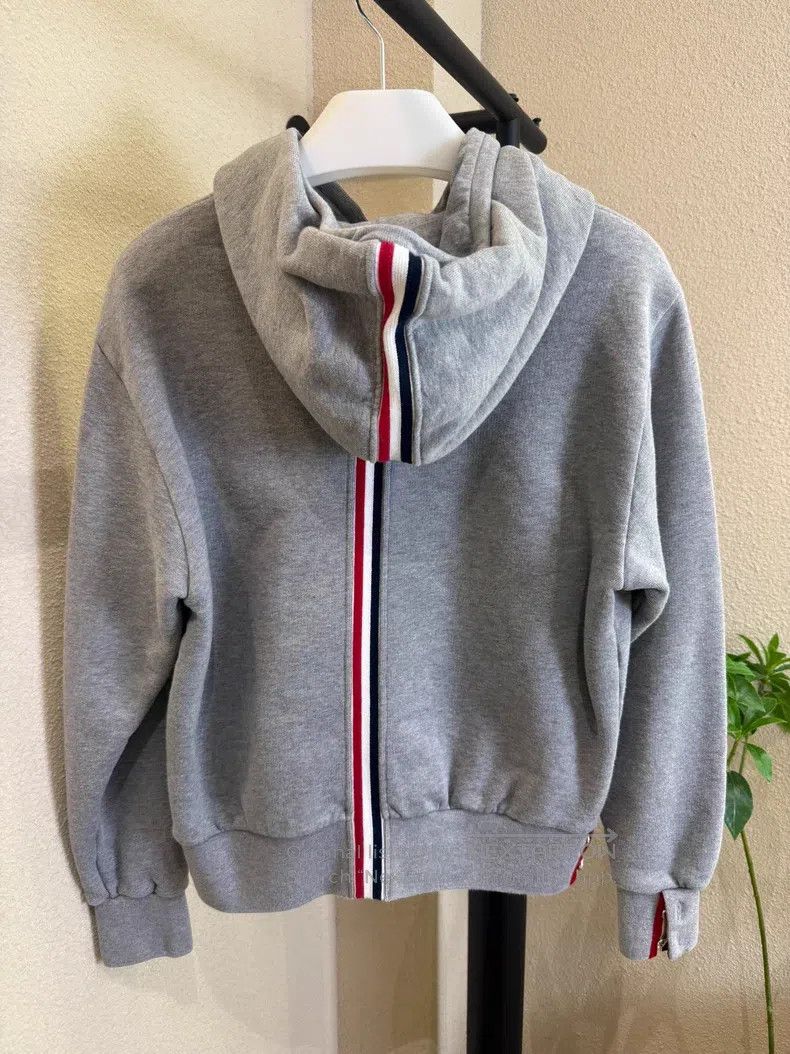 Thom Browne Thom Browne Grey Hooded Sweatshirt Size US S / EU 44-46 / 1 - 2 Thumbnail
