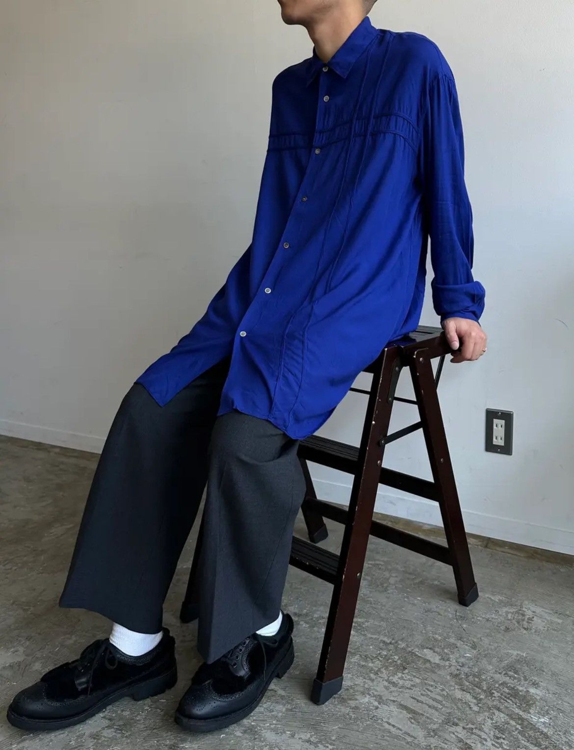 Yohji Yamamoto Yohji Yamamoto 1993ss Rayon oversizes shirt Y's for men Size US XL / EU 56 / 4 - 3 Thumbnail