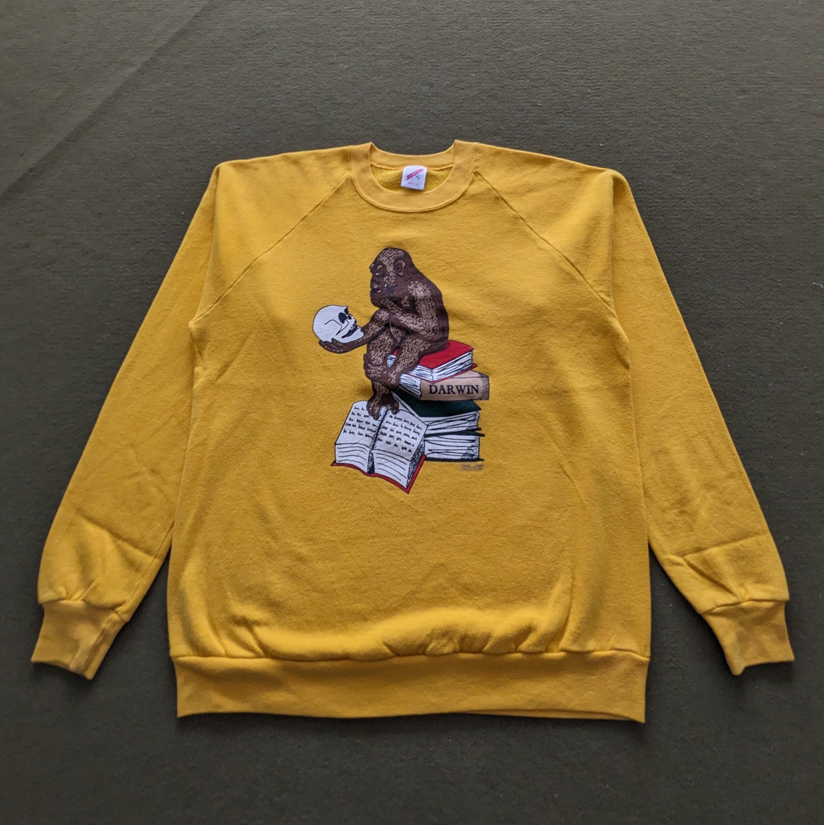 Other Vintage DARWIN'S Theory Of Evolution Sweatshirt Size US M / EU 48-50 / 2 - 1 Thumbnail