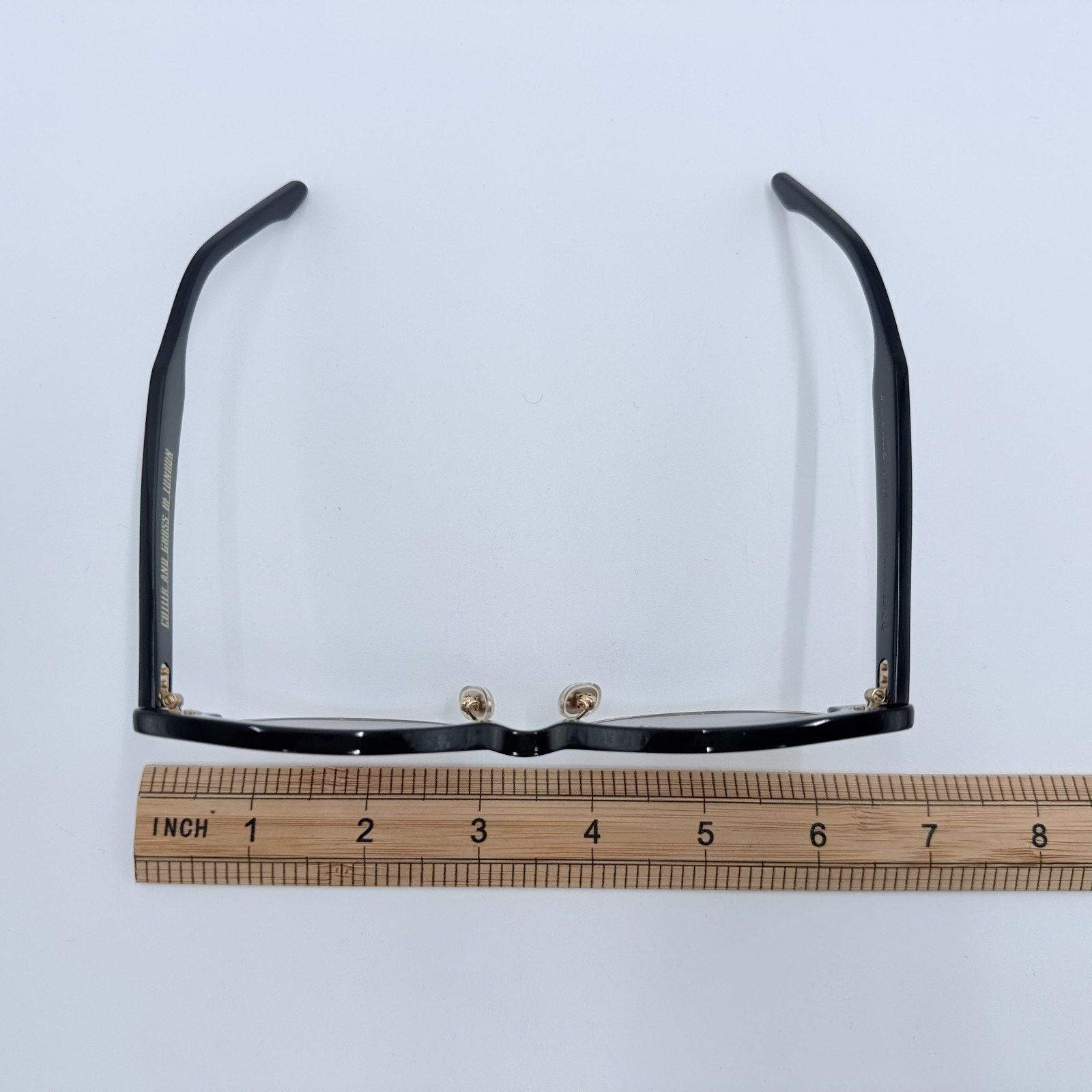 Cutler and Gross NEW Cutler and Gross 1351 06 Black Gold Cat Eye Sunglasses Size ONE SIZE - 8 Thumbnail
