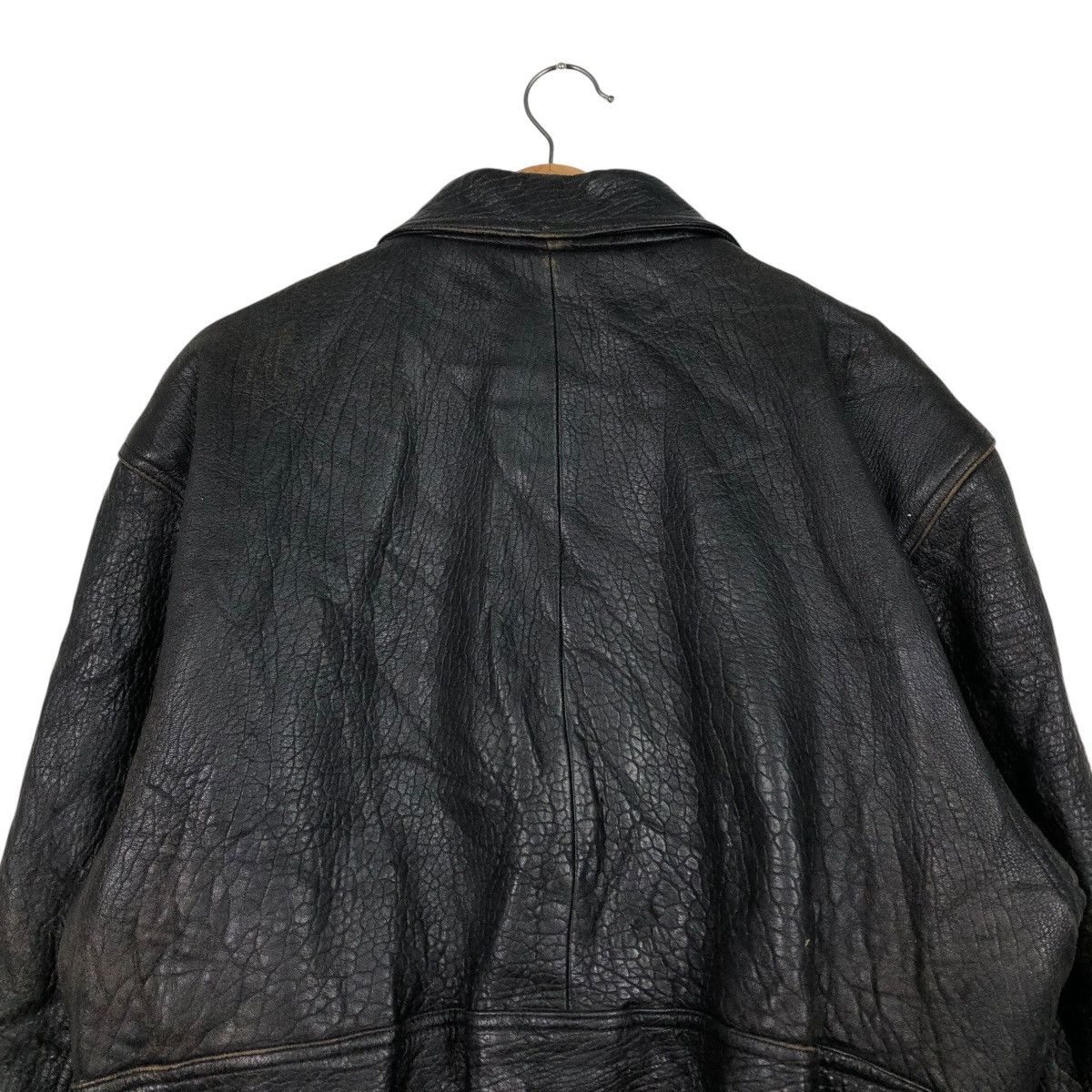 Japanese Brand 🔥VINTAGE BIKER GENUINE LEATHER JACKET ANABAS ISSEY MIYAKE Size US M / EU 48-50 / 2 - 11 Thumbnail