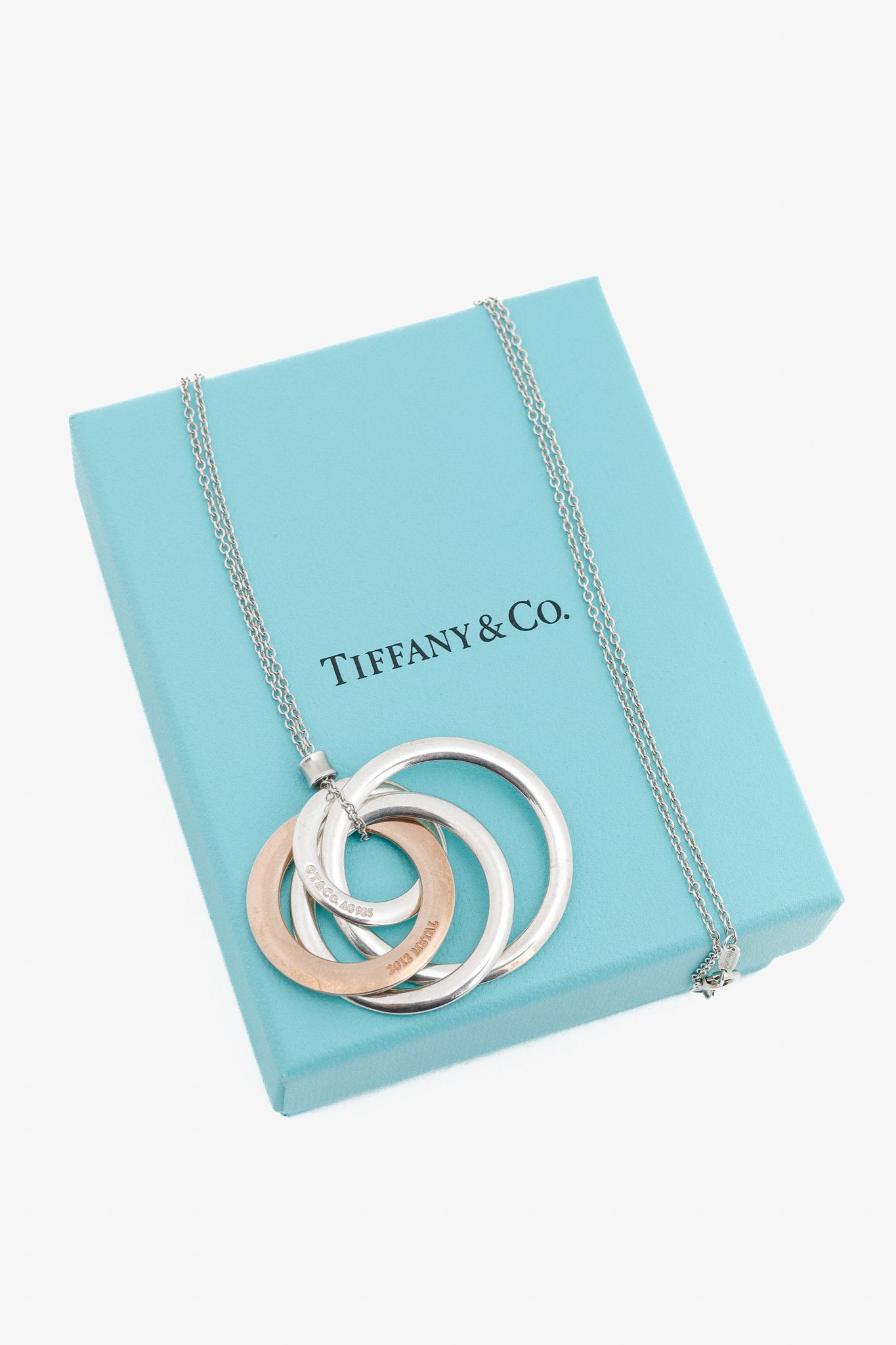 Tiffany & Co. Tiffany & Co. Interlocking Circles Silver & Rubedo Necklace Size ONE SIZE - 6 Thumbnail