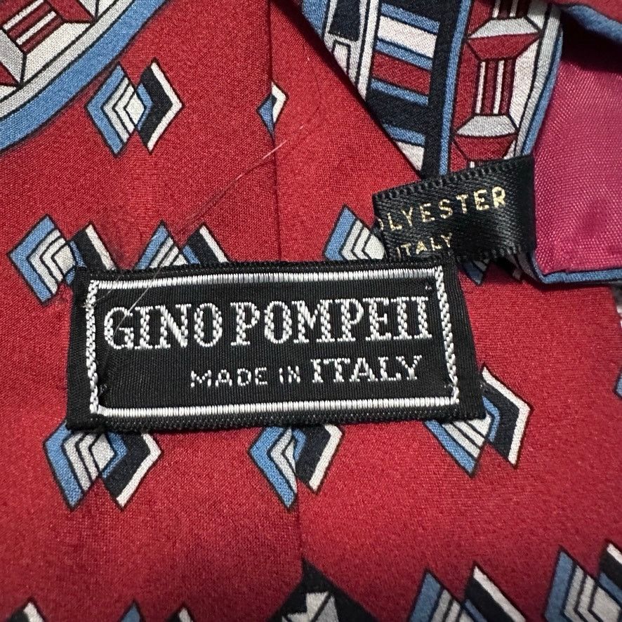 Vintage Vintage Gino Pompeii red bandana print tie Size ONE SIZE - 3 Thumbnail