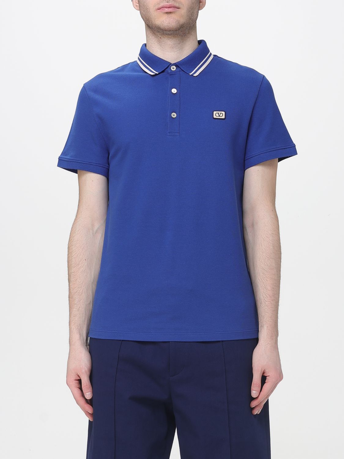 Valentino Valentino Polo Shirt Men Blue Size US M / EU 48-50 / 2 - 1 Thumbnail