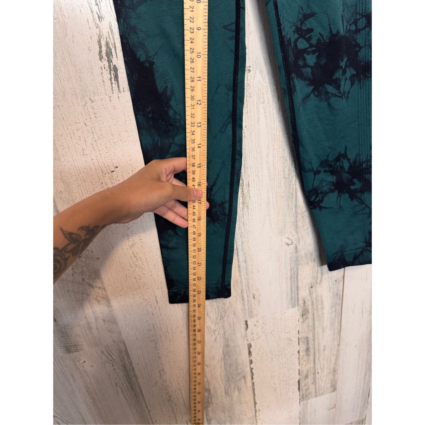 Other Green Black Tie-Dye Seamless High-Waist Leggings Women’s Siz Size 26" / US 2 / IT 38 - 11 Thumbnail