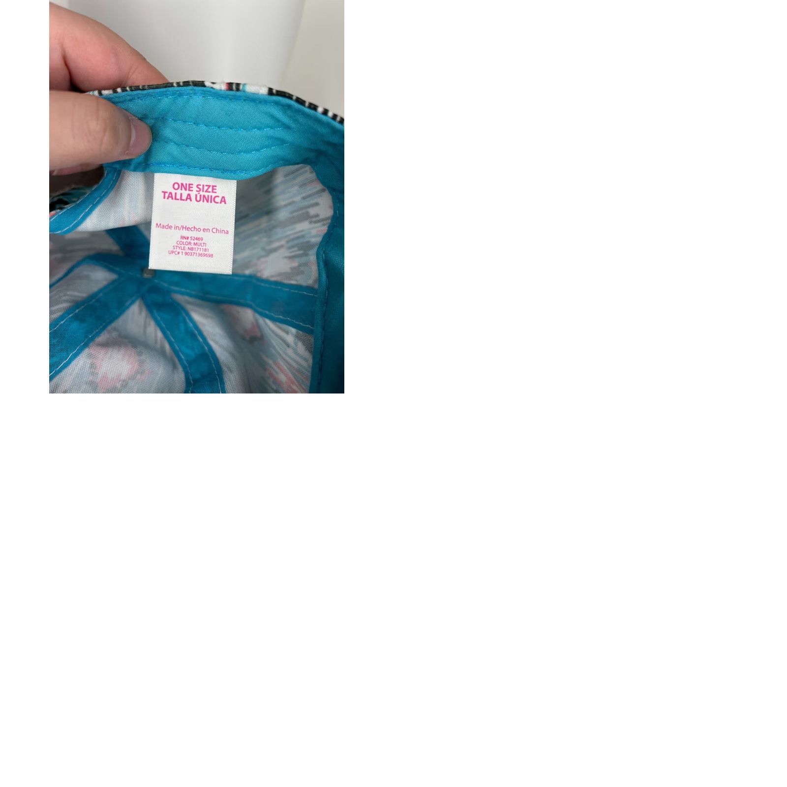 Walmart Walmart Hat Snap Back One Size Adult White Blue Multicolor Southwestern Aztec Size ONE SIZE - 9 Thumbnail