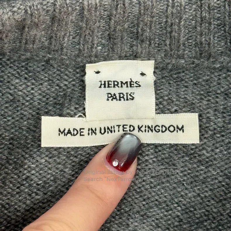 Hermes Hermes Gray Cashmere Metal Logo Dress Size XS / US 0-2 / IT 36-38 - 5 Thumbnail