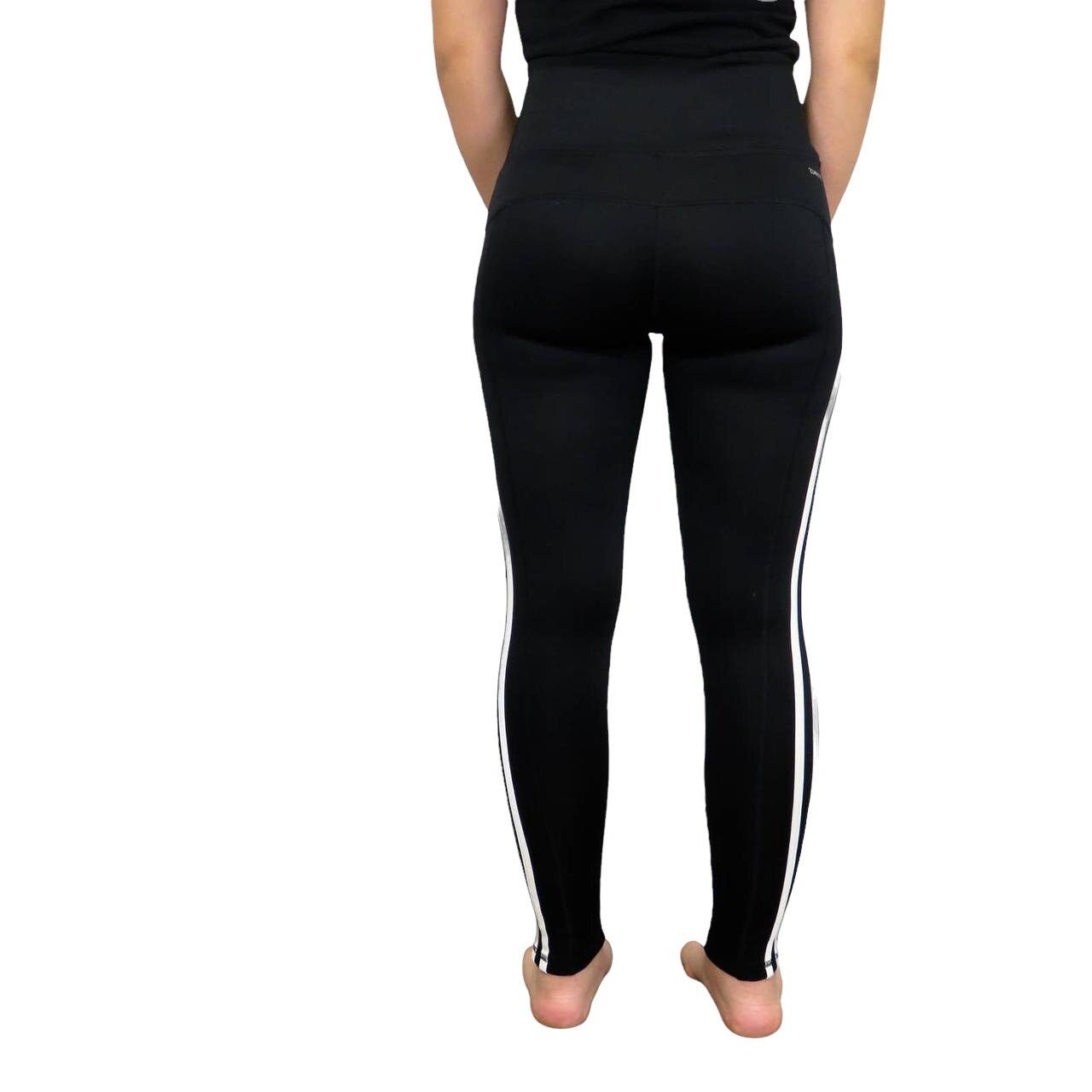 Adidas Adidas Climalite High Rise Triple Stripe Leggings Small Size 26" / US 2 / IT 38 - 2 Thumbnail