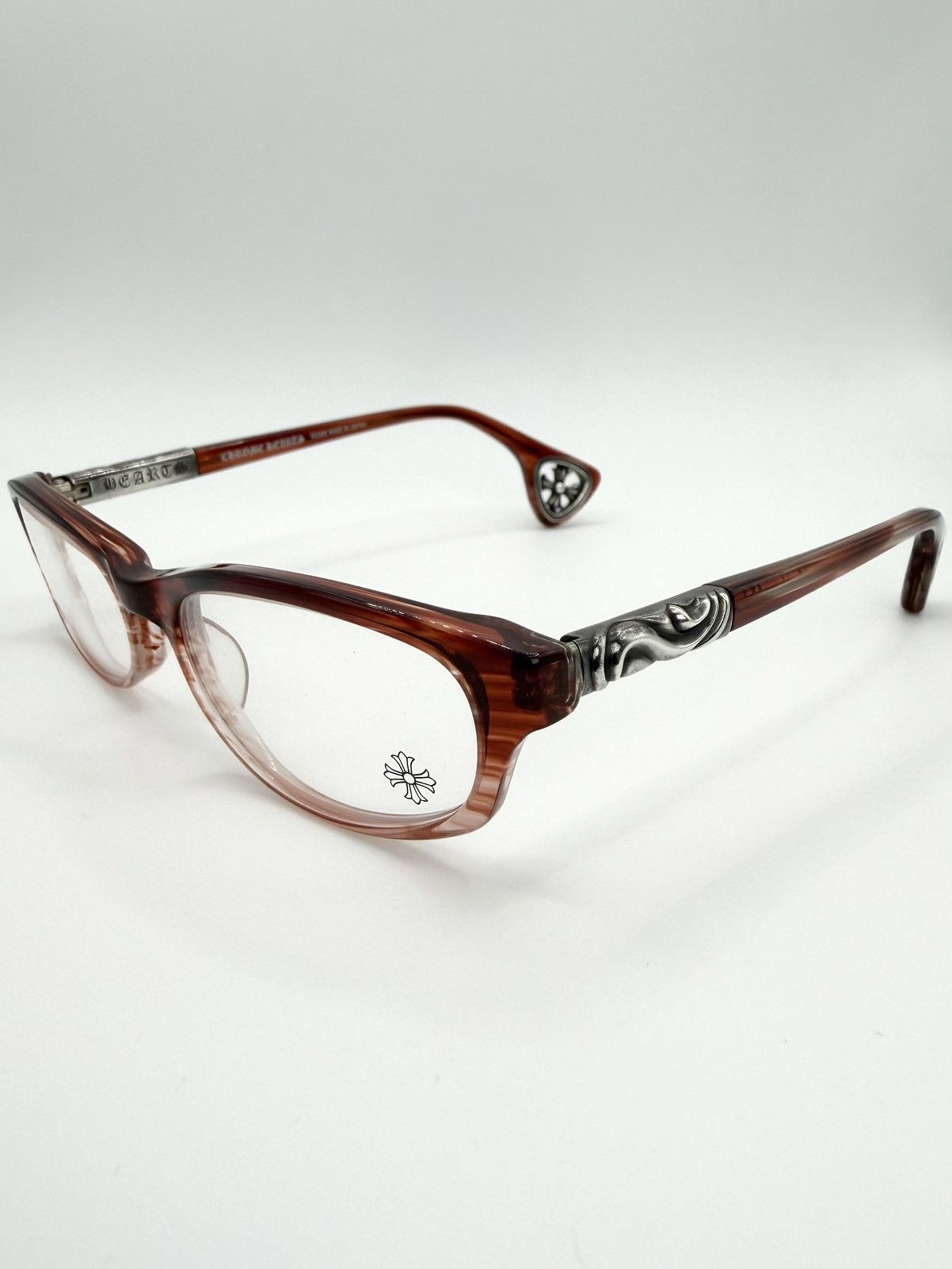 Chrome Hearts Bubba-a Cross Temple Metal Frame Round Sunglasses Eyewear Chrome Hearts Cross Temple Metal Frame Round Glasses BUBBA-A  main image 3
